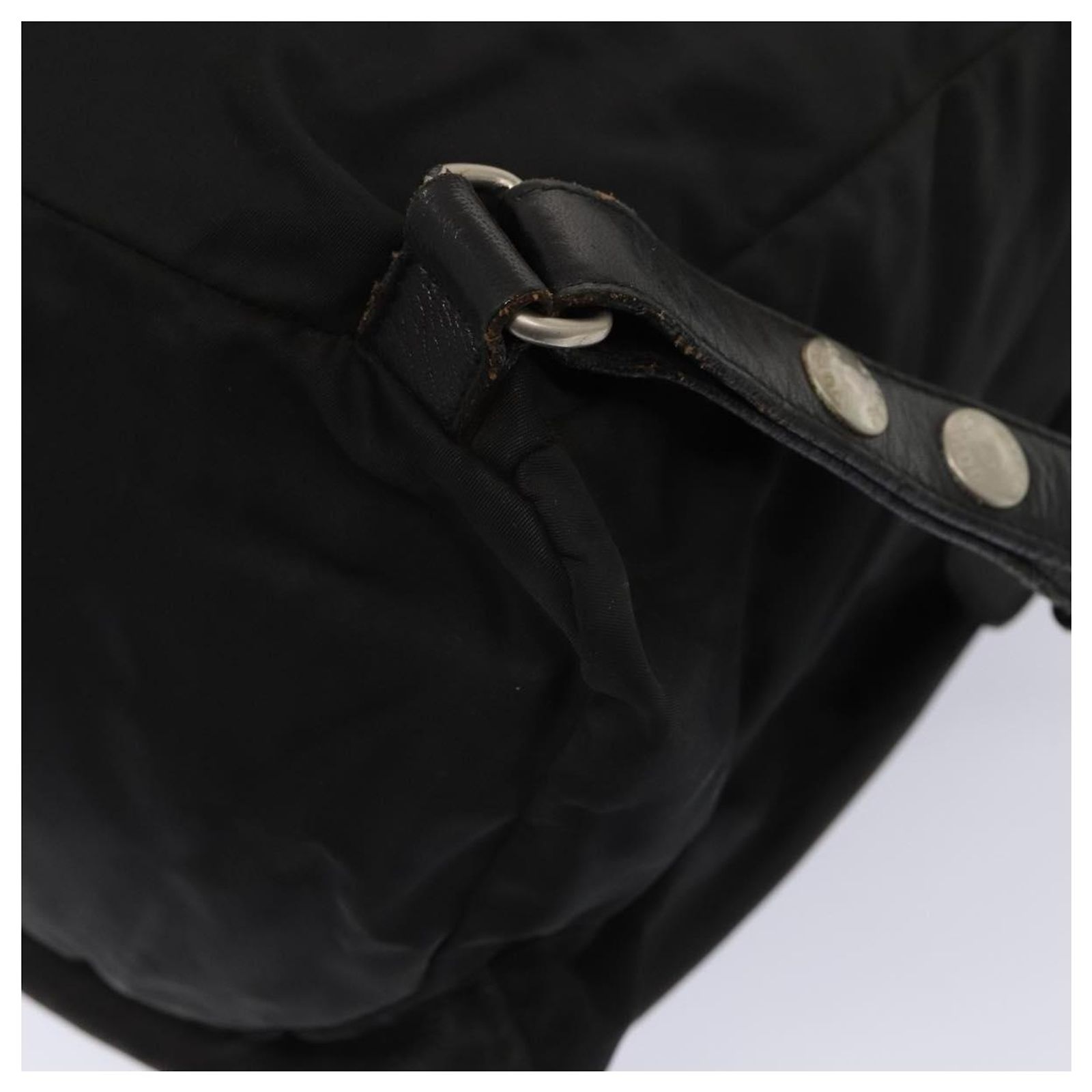 PRADA Backpack Nylon Leather Black Auth 87351 ref.1623345  display picture 2