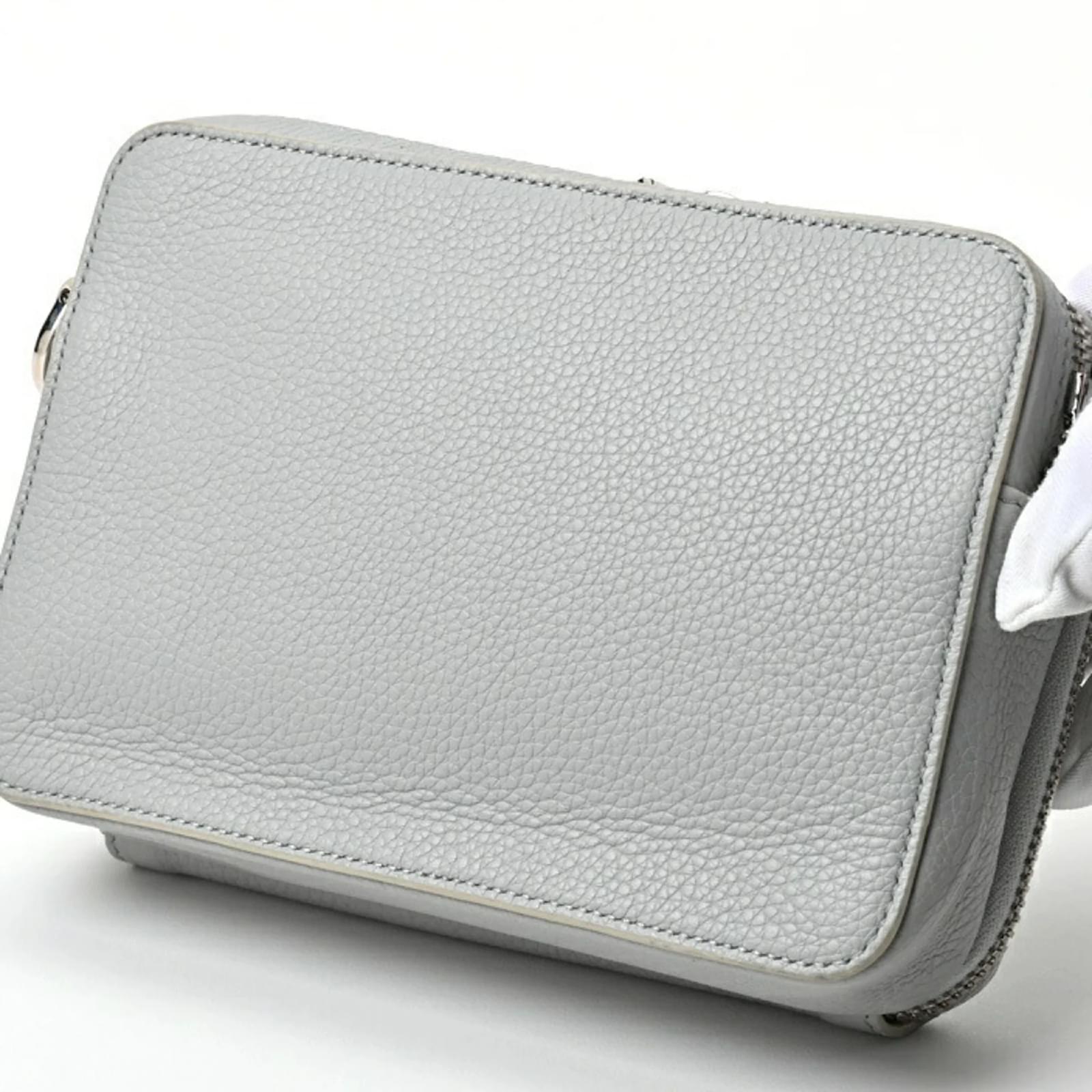 Pochette zippée Christian Dior Dior Jordan Air Cuir Gris ref