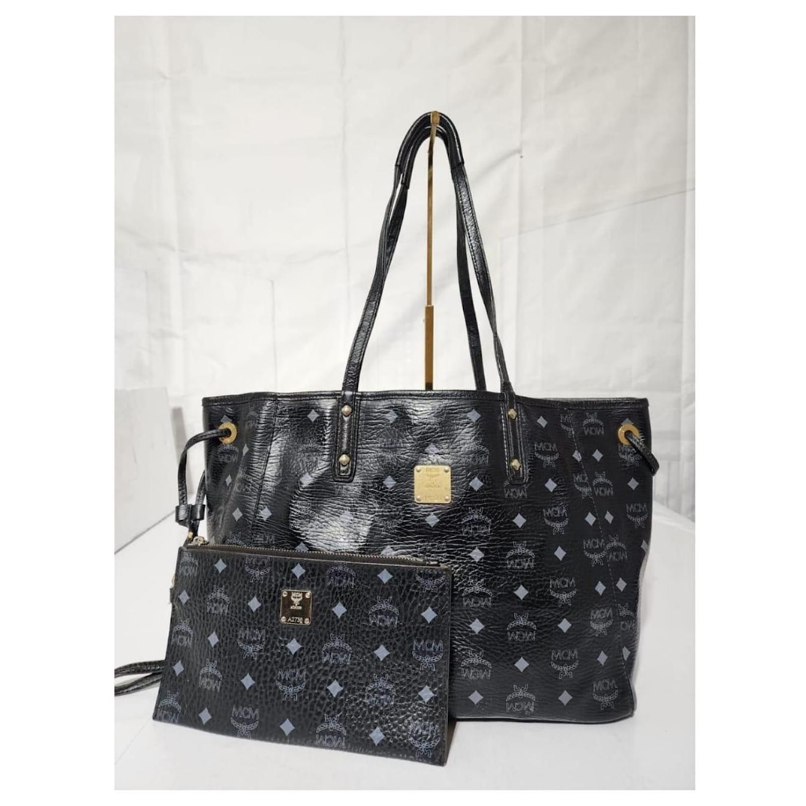 Mcm tote bag black online