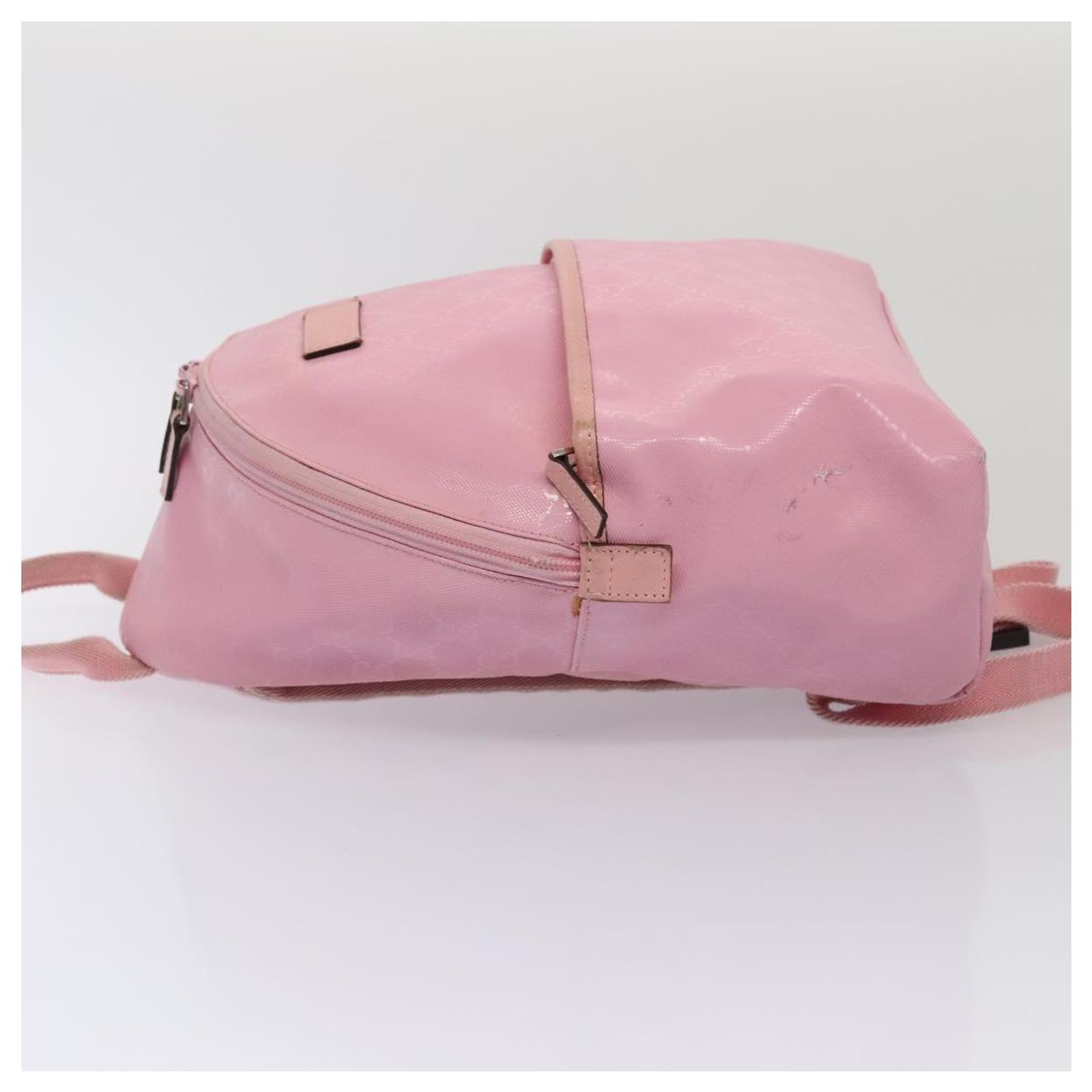 GUCCI GG Canvas Backpack Pink Silver 271327 Auth 88181  display picture 3