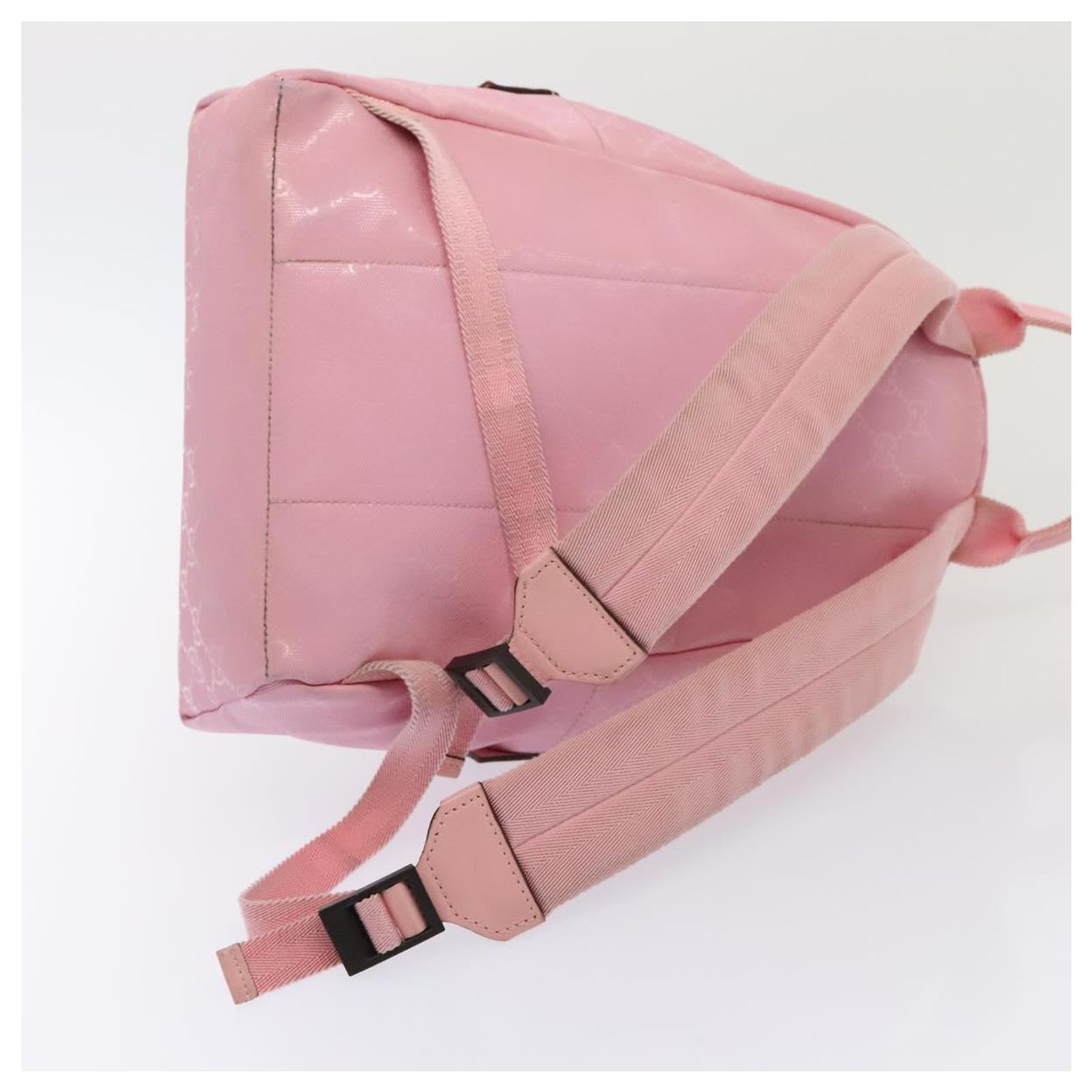 GUCCI GG Implementation Backpack PVC Silver Pink 271327 Auth ka1055 Gucci Children main image 4