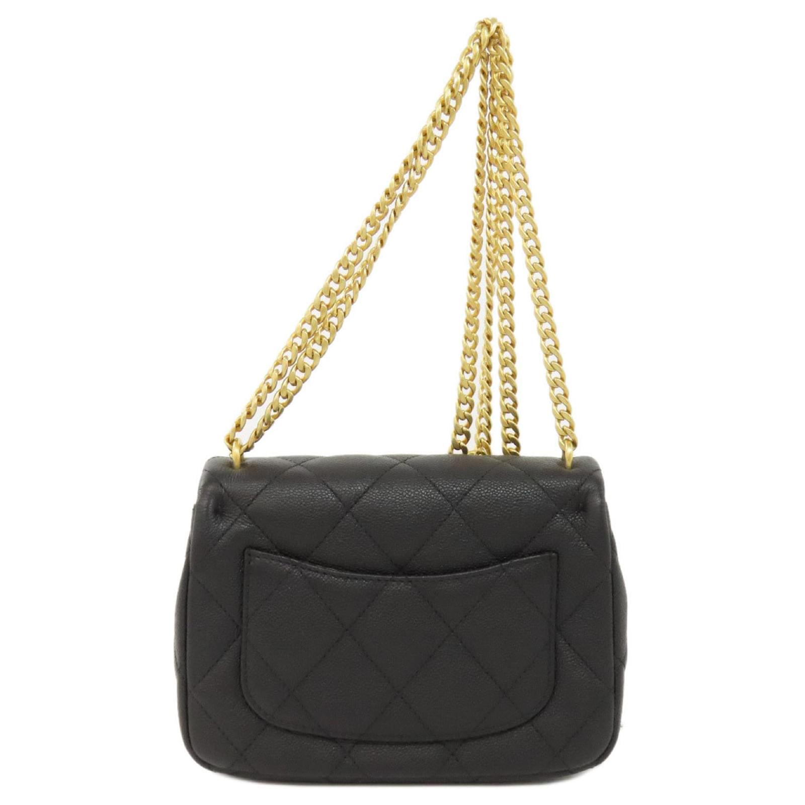 【超希少】CHANEL Coco Mark Chain Shoulder Bag Pre-Owned CHANEL Deca Matelasse 34 Coco Mark Chain Shoulder