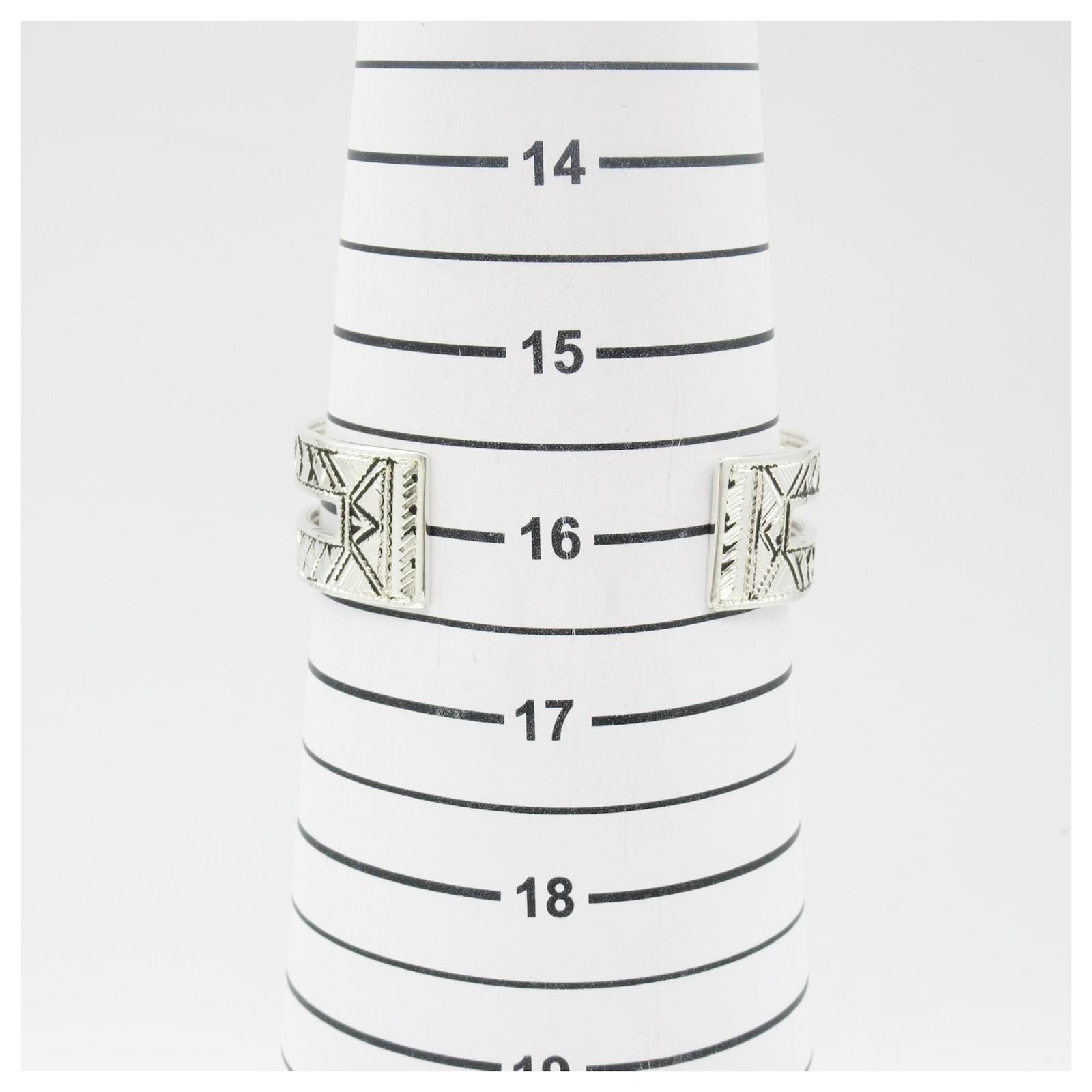 Hermès Hermes Touareg T4 Bangle in Silver 925 Silvery ref.1634050