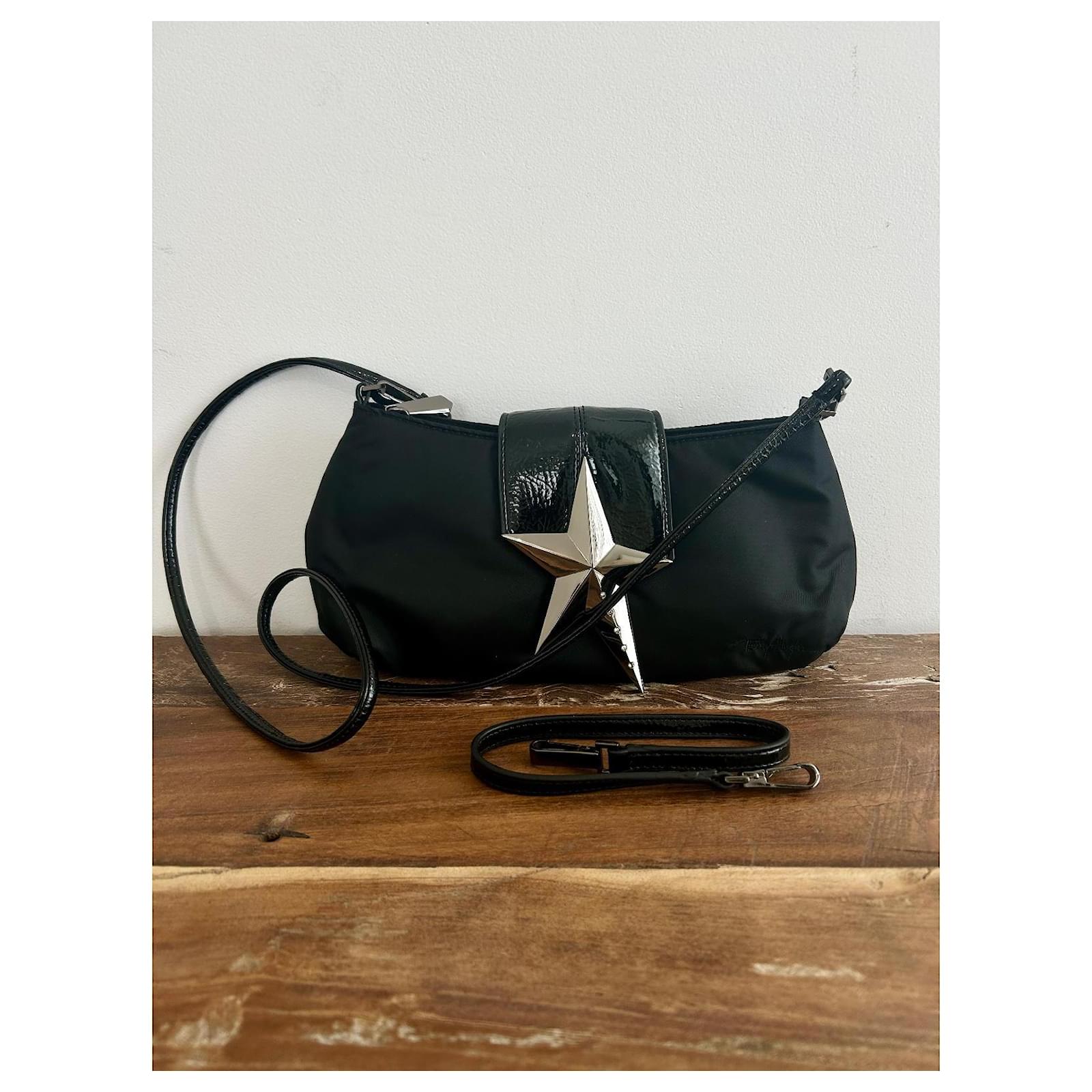 Thierry Mugler Handbags Black Leather Nylon ref.1634468 - Joli Closet