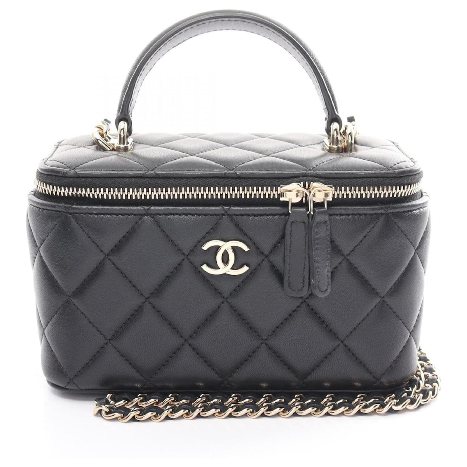 バック　CHANEL Chanel Matelasse Shoulder Bag Black Leather ref.JC1635682 (Sold