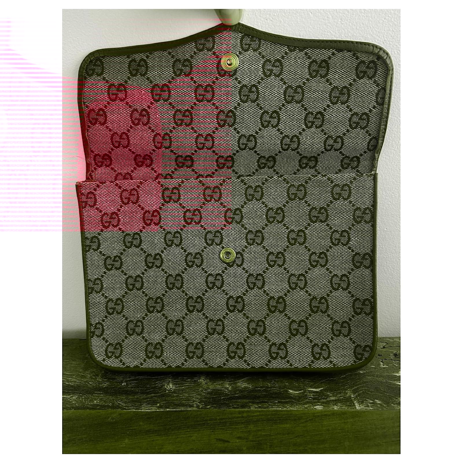 Vintage Tasche Rot Pink Bordeaux Gucci Tasche Dunkelrot