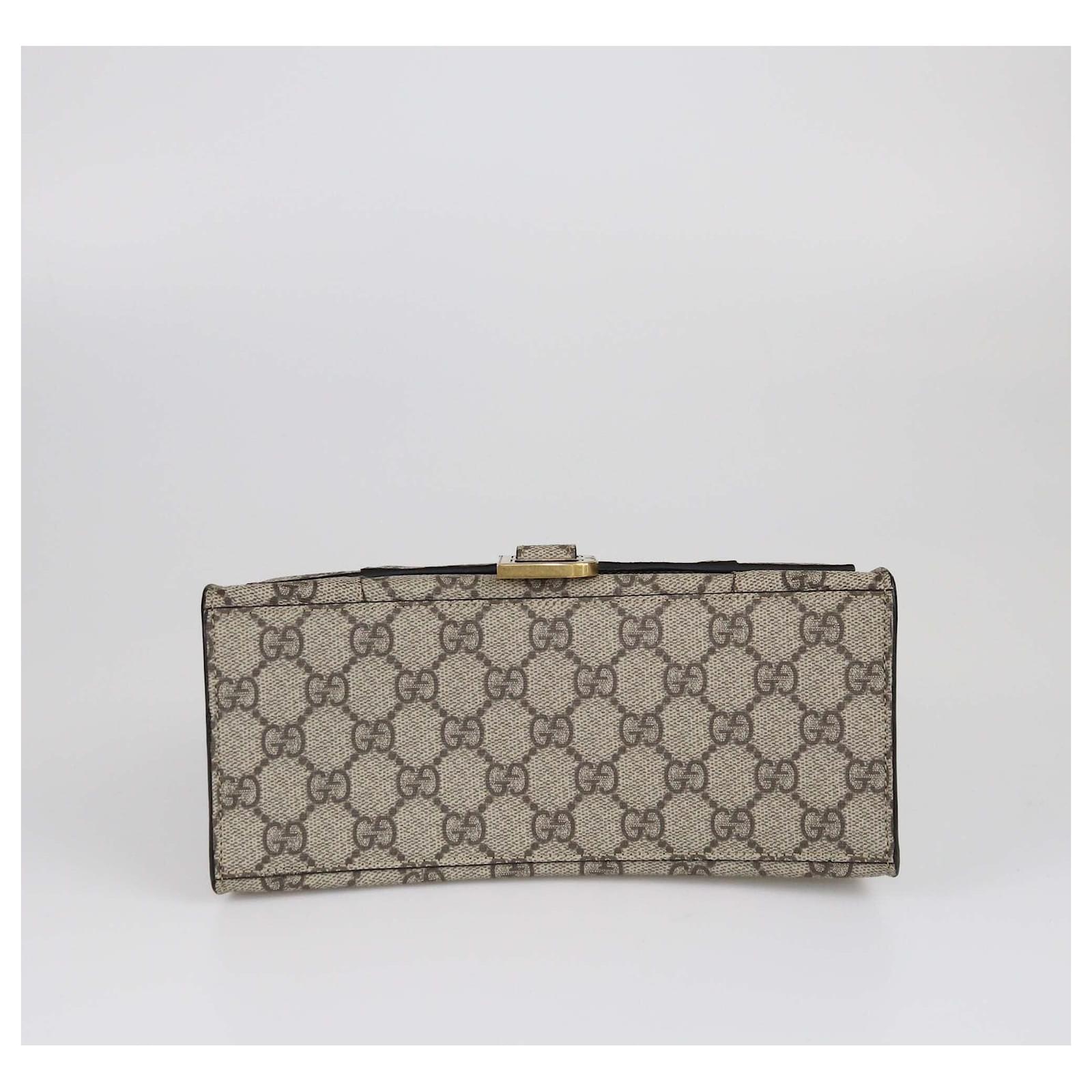 Gucci x Balenciaga Beige GG Supreme Small Hourglass Top Handle Bag