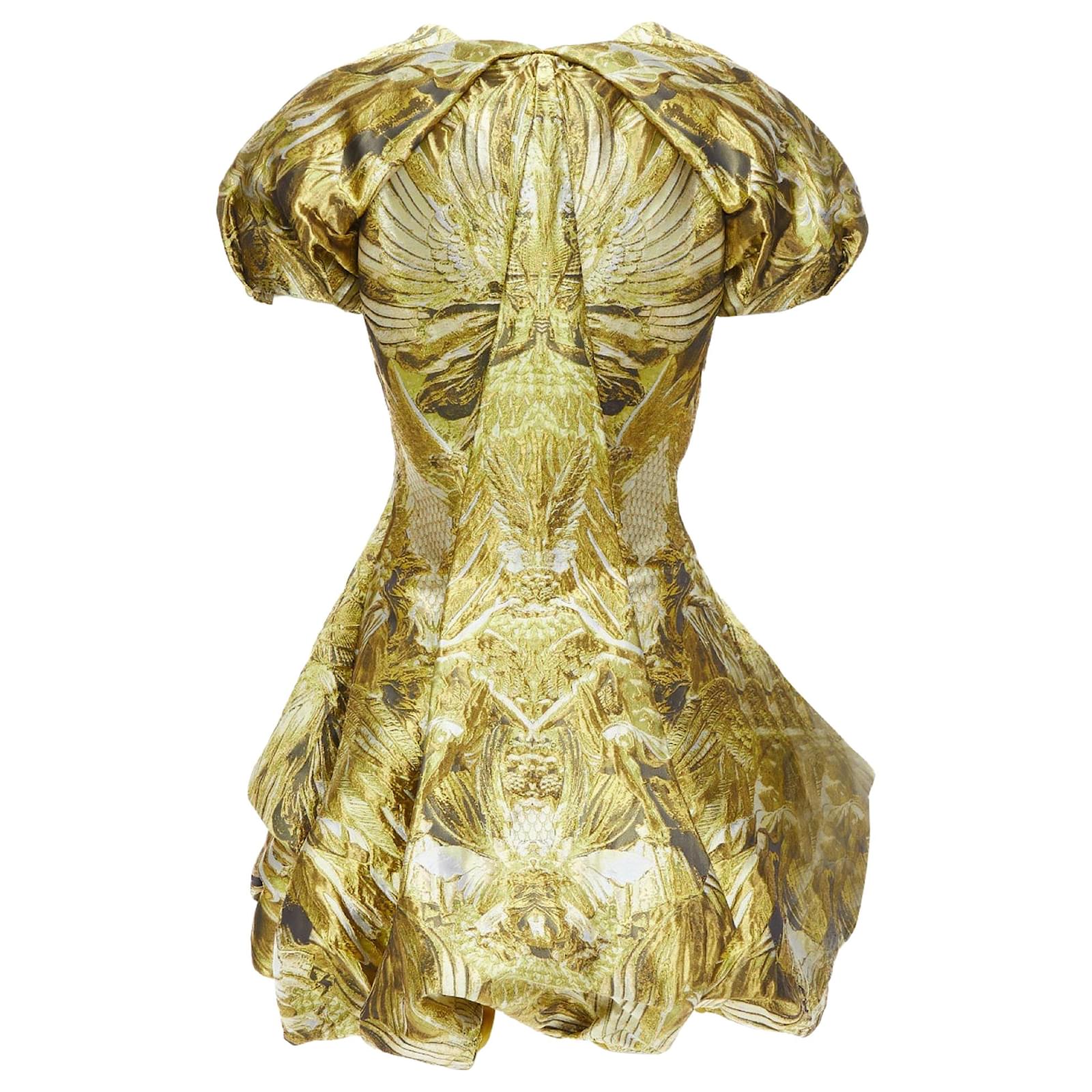 slim fit dress slacks Alexander McQueen by Lee Alexander McQueen - Gold Women Party/Cocktail Dress