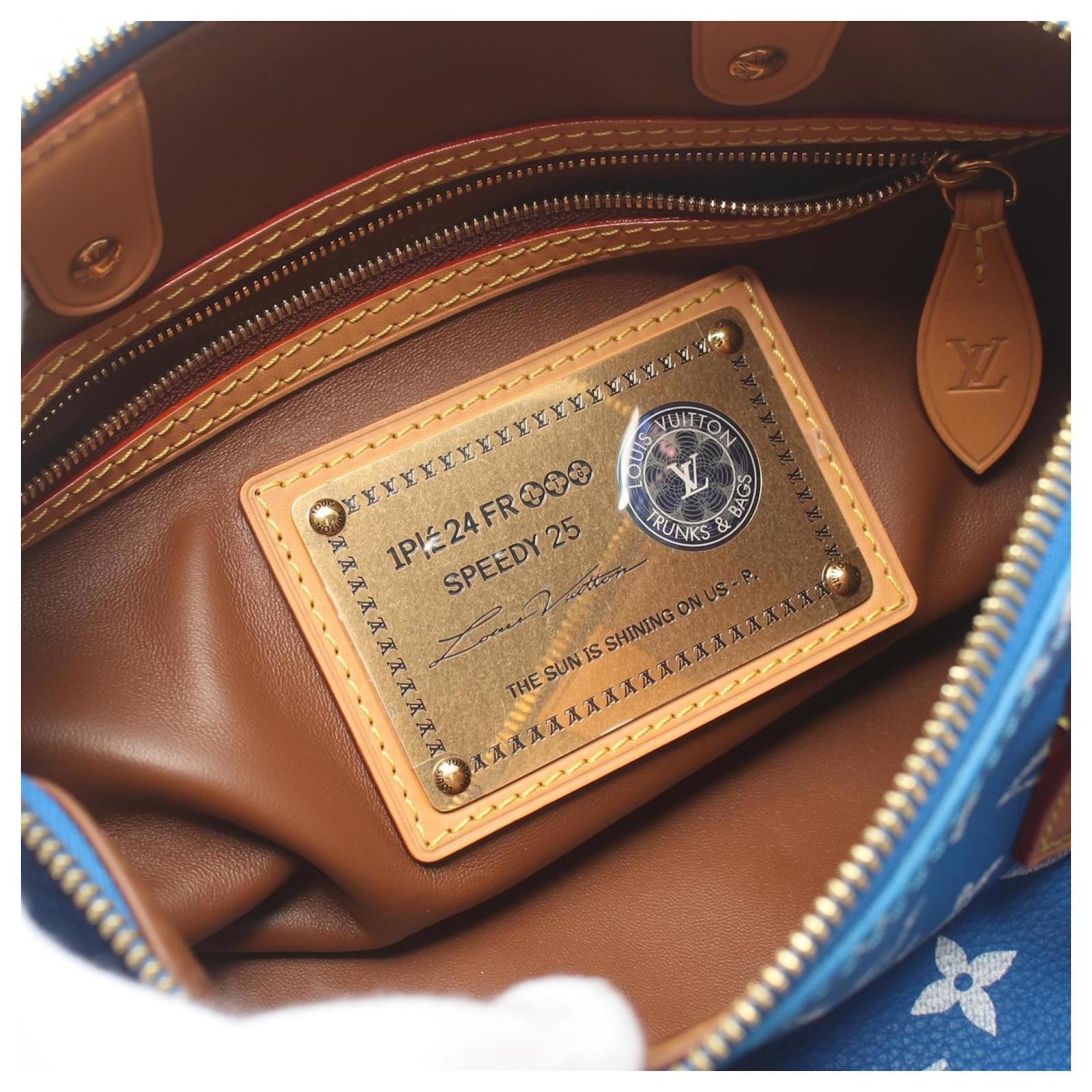 Louis Vuitton Speedy P9 Bandouliere 25 Boston Bag Blue