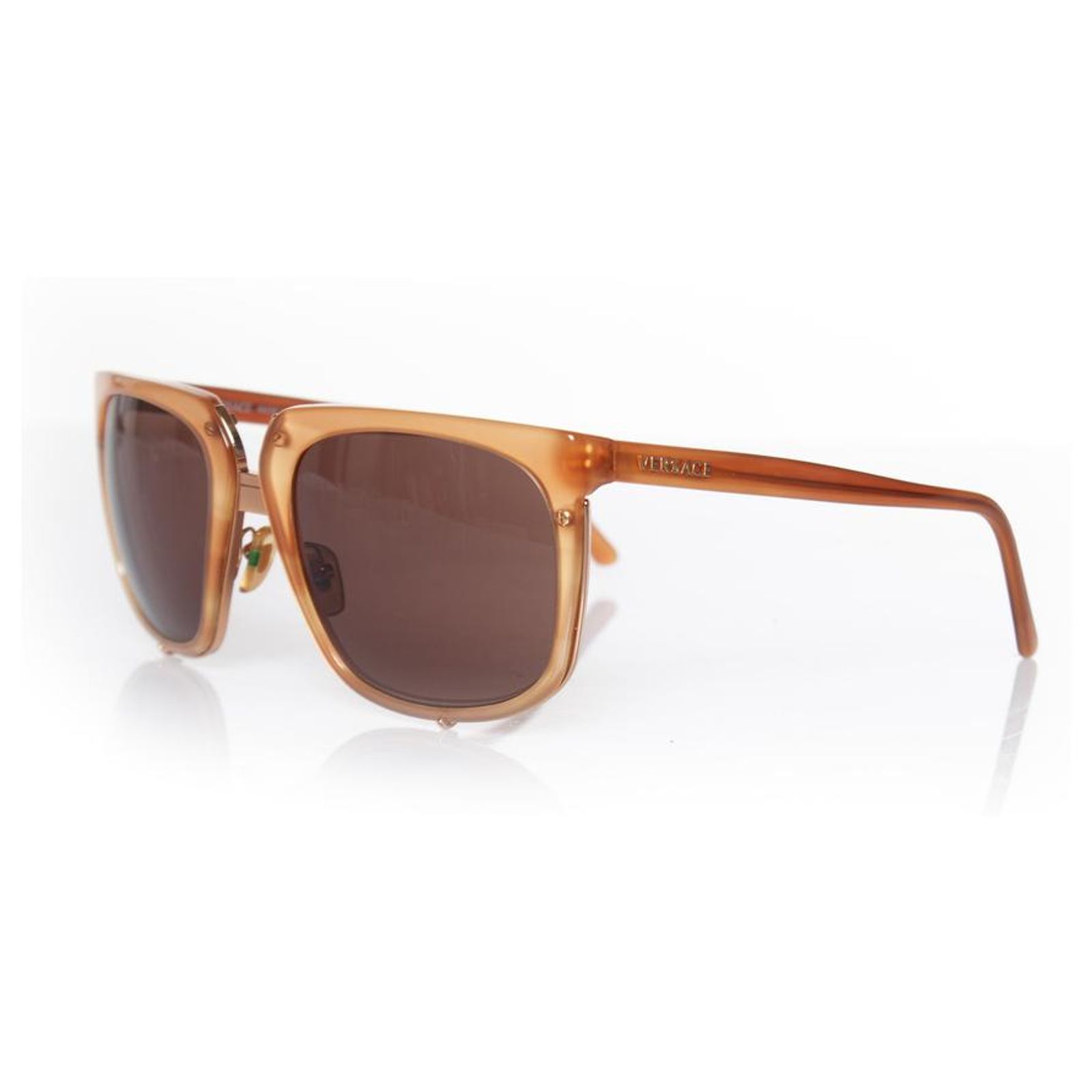 Versace Brown sunglasses with metal details Plastic ref  display picture 3