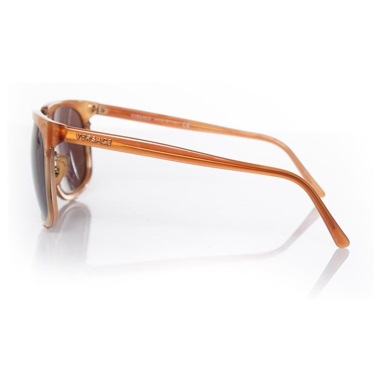 Versace Brown sunglasses with metal details Plastic ref 