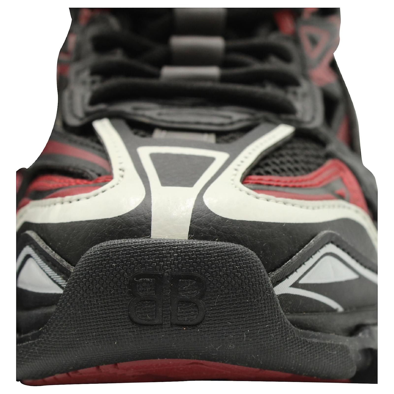 Balenciaga Track Zapatillas de nylon negro/rojo