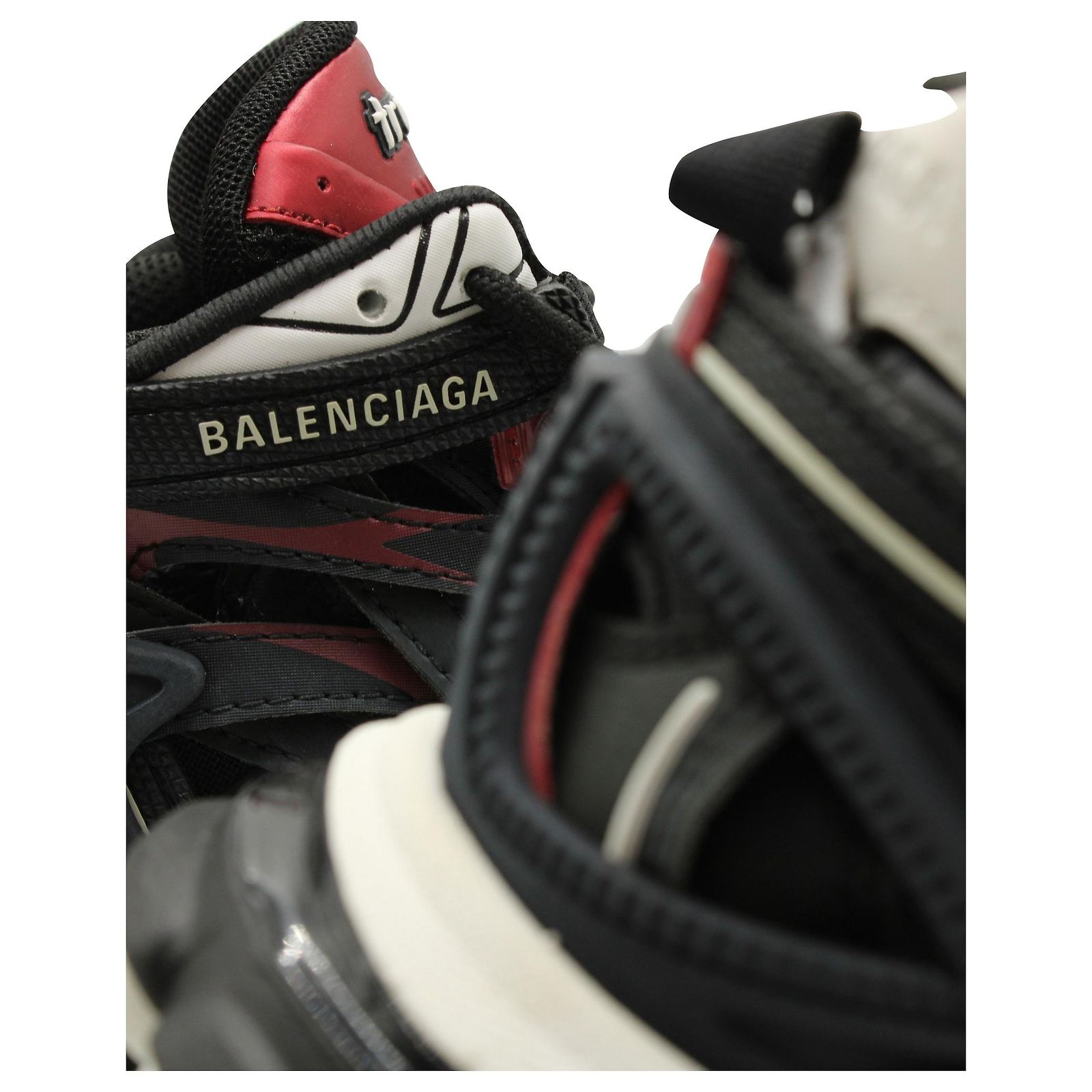 Balenciaga Track 2. Sneakers in Black/Red Nylon ref.JC1641618 