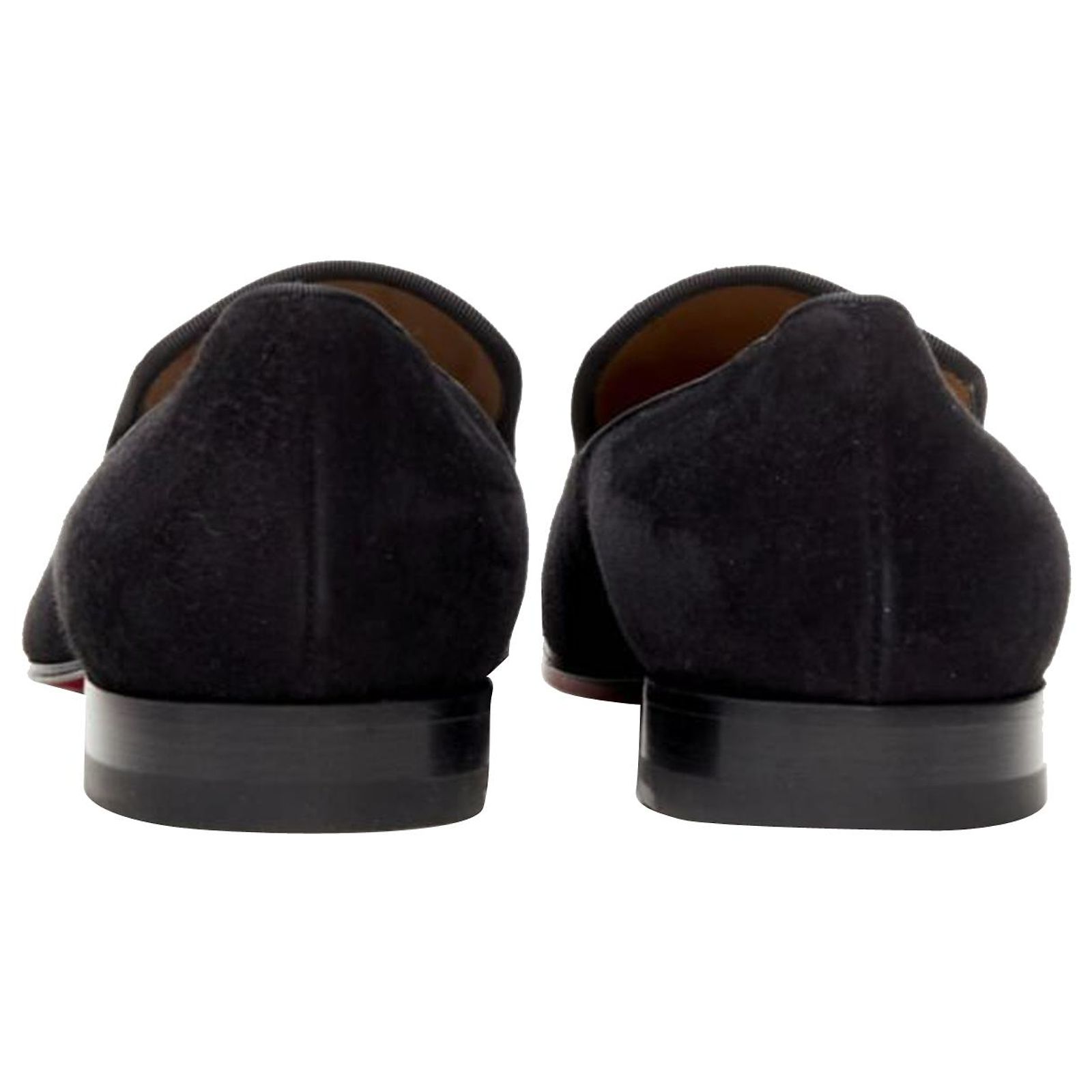 Christian Louboutin Ecupump Flat Black Suede Studded Cl  display picture 3