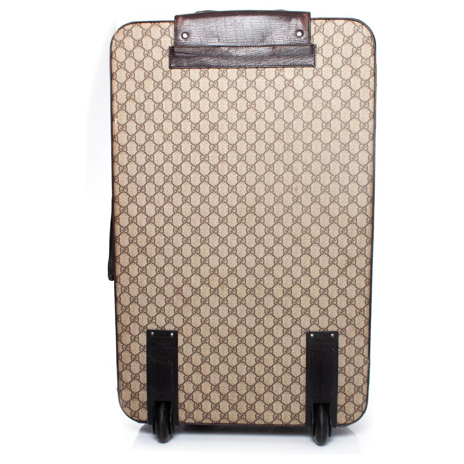 Gucci GG canvas suitcase in brown Cloth ref.1641702 - Joli Closet