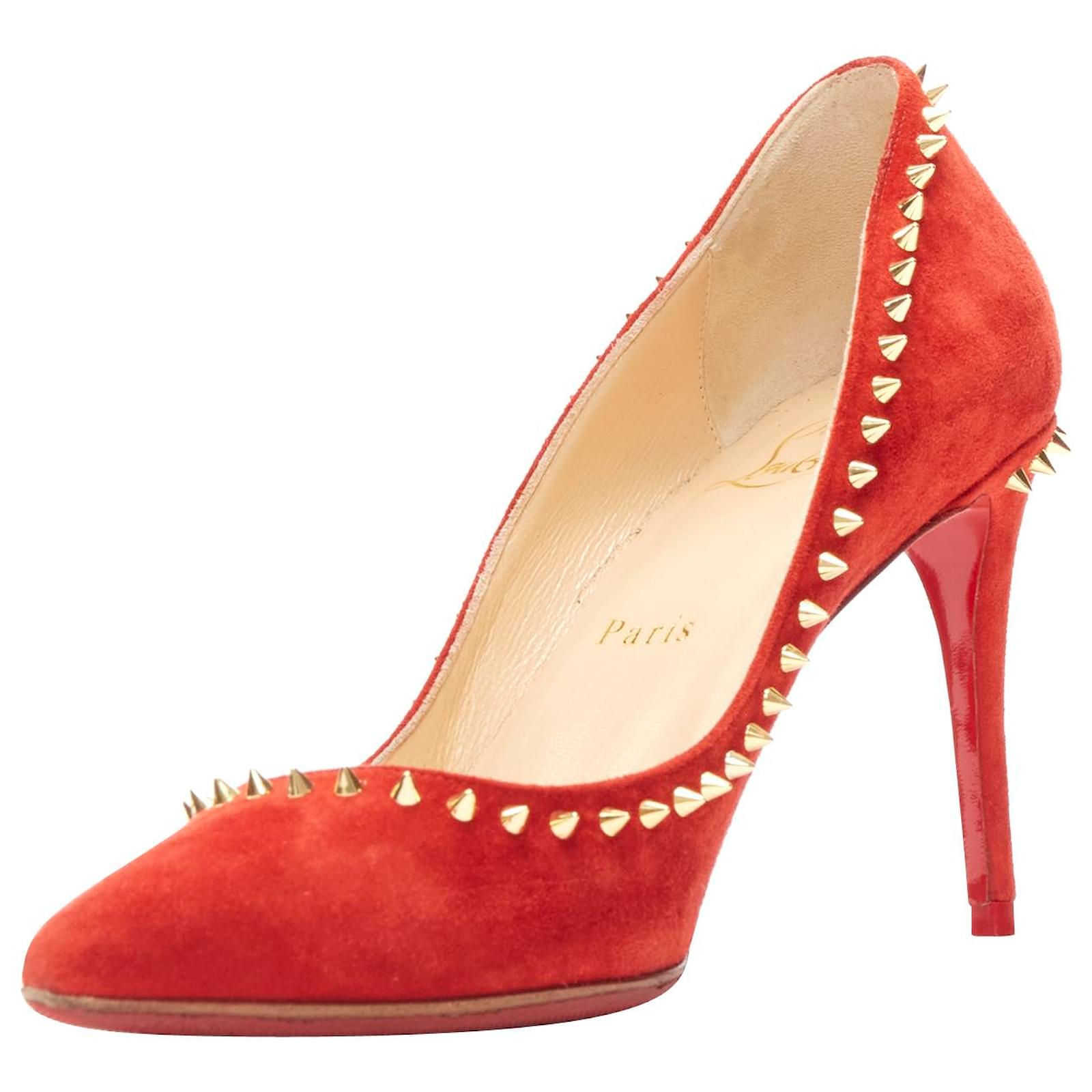 Green Suede Anjalina Pump Christian Louboutin Suede Pumps Anjalina