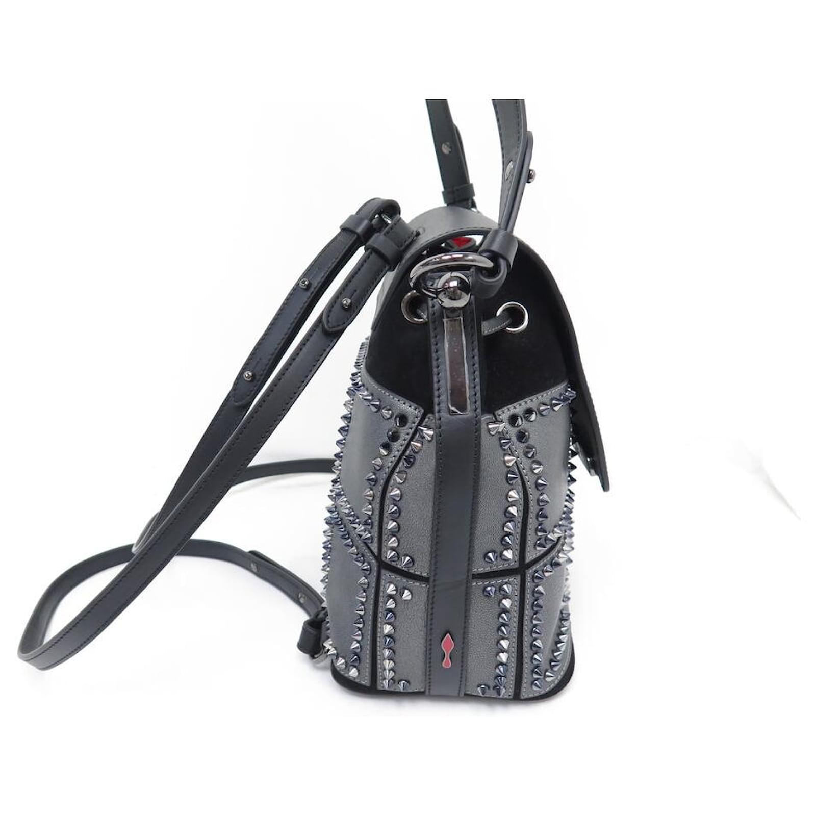 NEW CHRISTIAN LOUBOUTIN LUCKY L SPIKE 3155115 BACKPACK PURSE