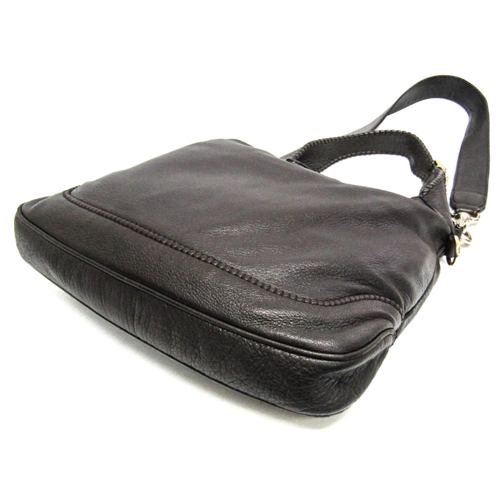 Gucci New Jackie 246907 Women's Leather Handbag Dark brown ref