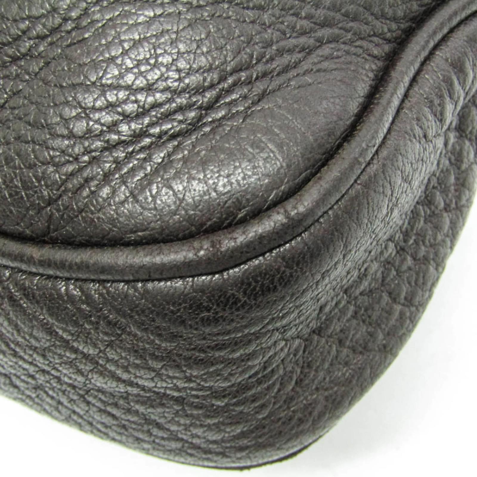 Gucci New Jackie 246907 Women's Leather Handbag Dark brown ref