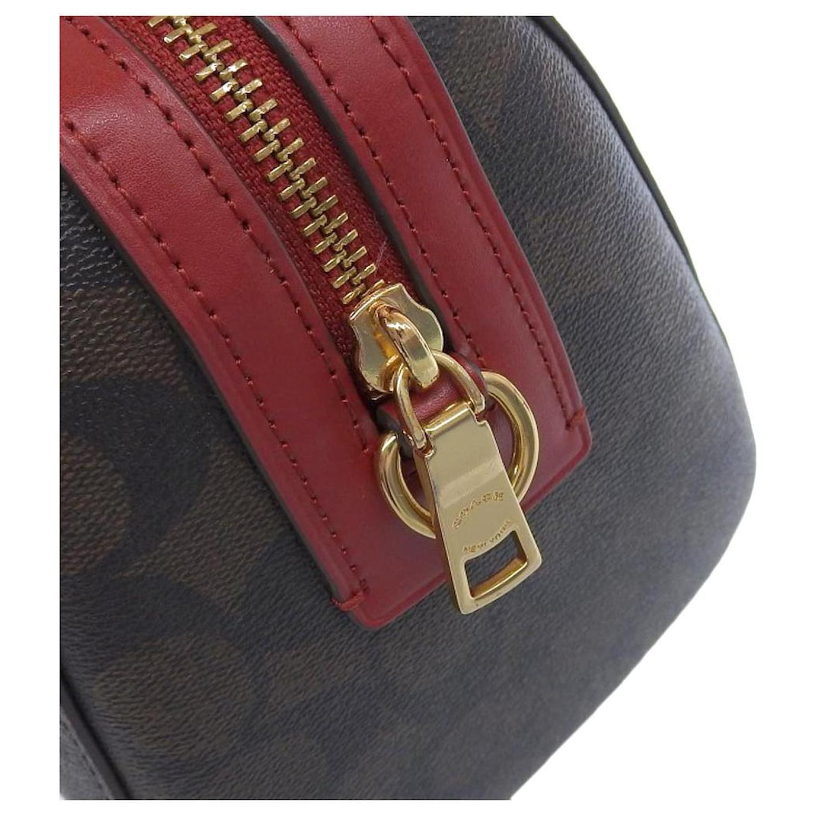 Coach Signature Mini Boston Bag 2WAY Handbag PVC Leather