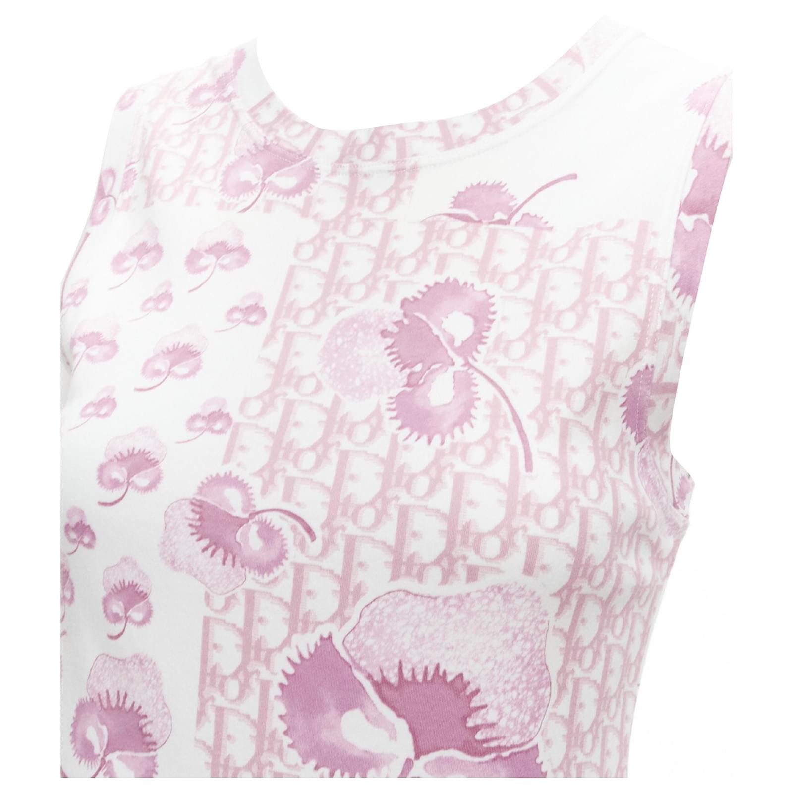 Christian Dior Galliano Vintage Pink Cd Trotter Monogram Blossom