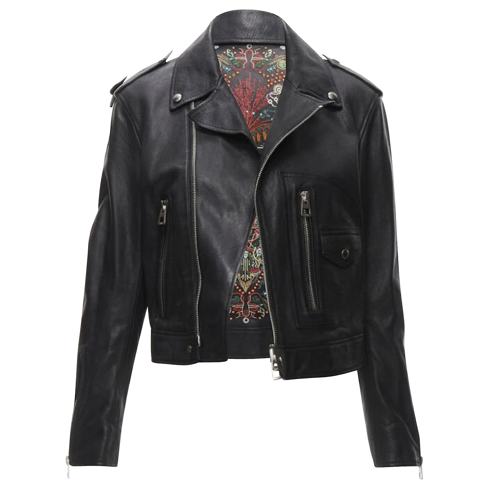 ブルゾン Dior Essentials Black Goatskin BIKER JACKET Biker Jacket Black Goatskin | DIOR