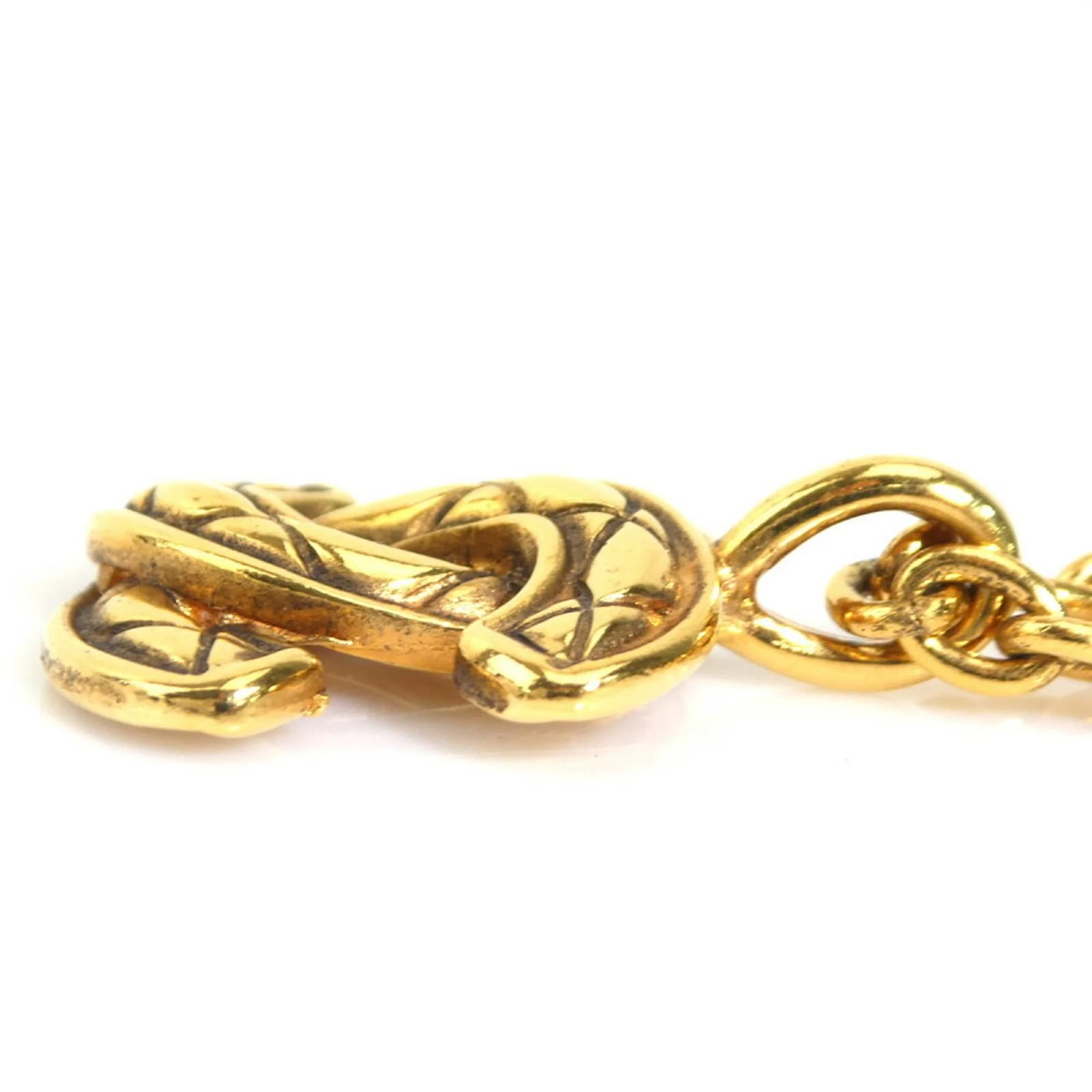 Chanel Coco Mark Metal Gold Necklace Golden ref.1662337 Joli Closet