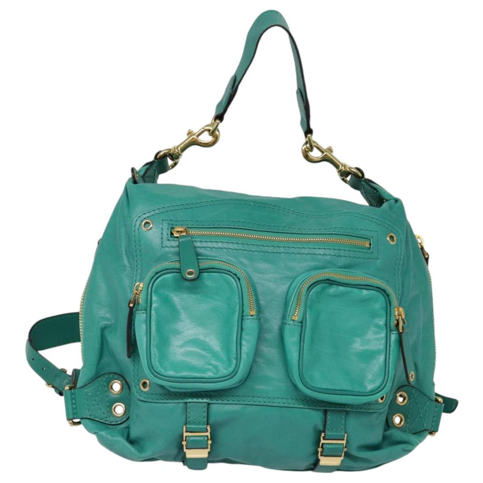 GUCCI Bamboo Backpack Suede Green Gold 003 2058 0016 Auth gh1191 il_fullxfull.4662122912_2zq2.jpg main image 4