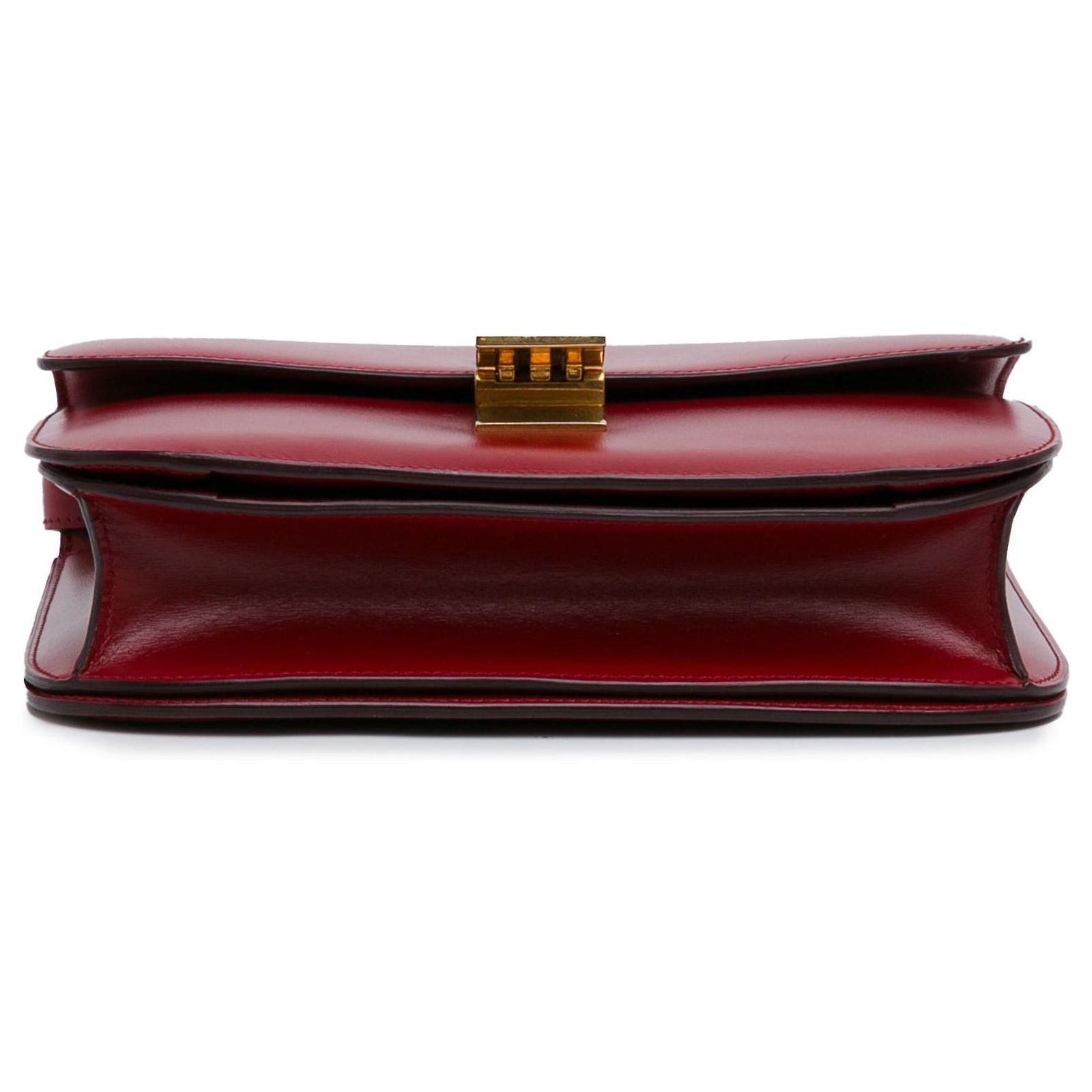 Céline Red Celine Medium Classic Box Crossbody Bag Leather ref.1664039 ...