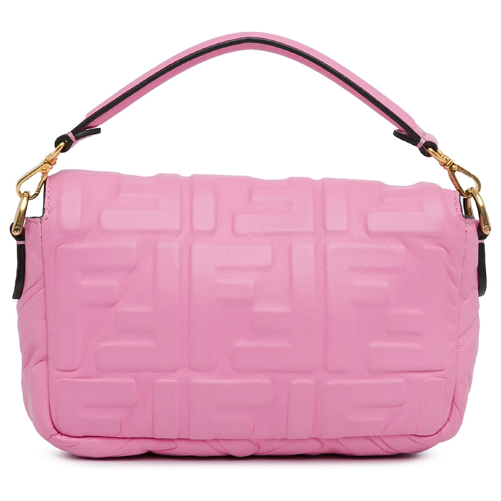 FENDI 24WINTER FF ベルベット ロールミニ トート* mauve pink Fendi Baguette Small Pink Gold 8BS017 Leather GP FENDI