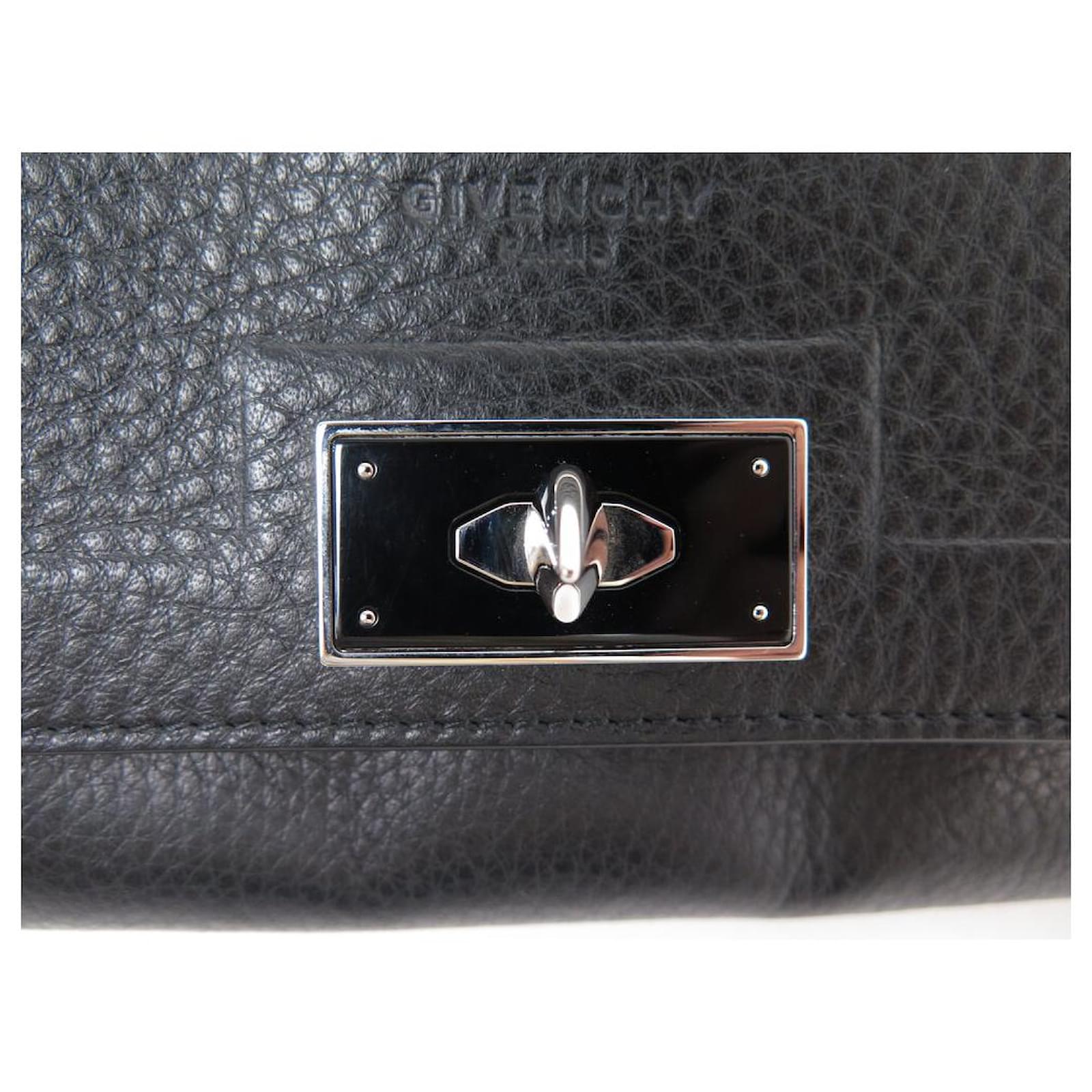 GIVENCHY / SHARK-LONG WALLET/長財布/レザー/ブラック/メンズ/BC06946695 001// LONG GIVENCHY SHARK LEATHER GRAIN BLACK WALLET BC06946695 + BOX