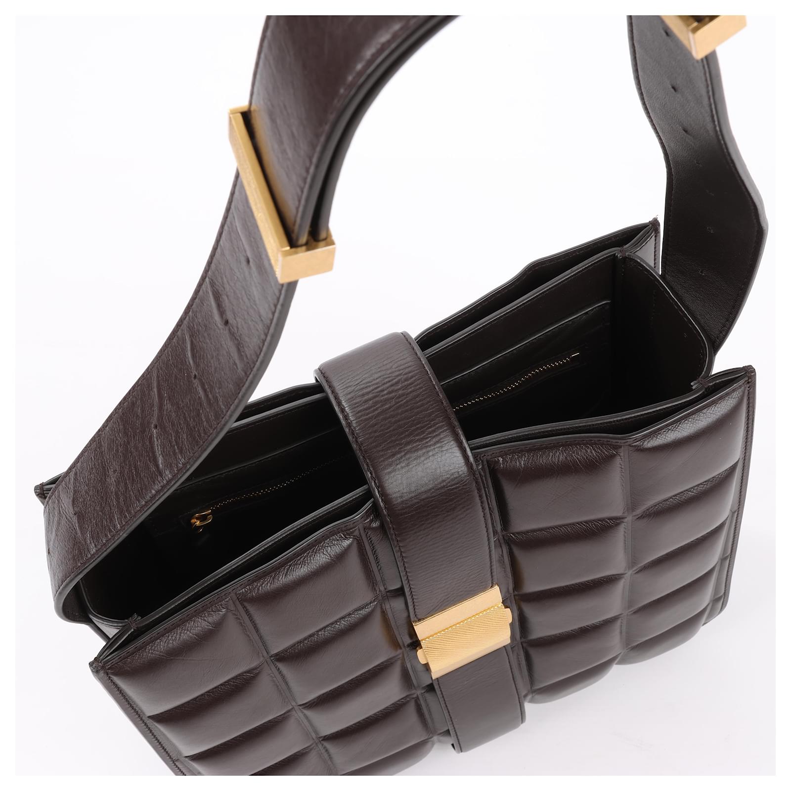 Bottega Veneta Marie Padded Leather Shoulder Bag in Brown ref - Main Image