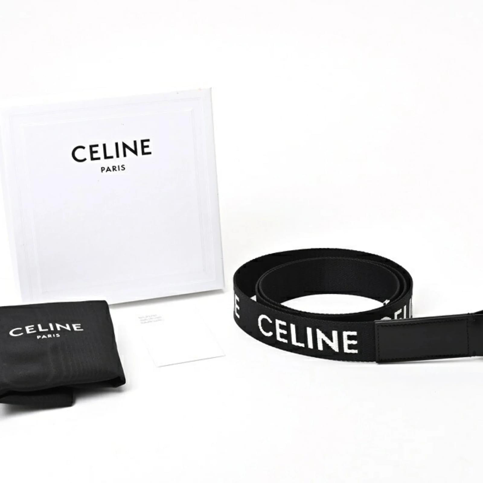 【人気/関税/送料込み】 Celine Medium Double Ring Belt in Jac CELINE Medium Double Ring Belt Jacquard - POIZON