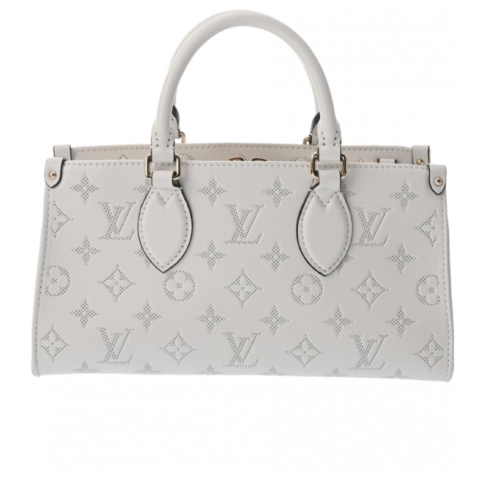Vuitton Monogram Borsa Louis Vuitton Bianca E Grigia Borsa Louis Vuitton  Monogram On The Go EW