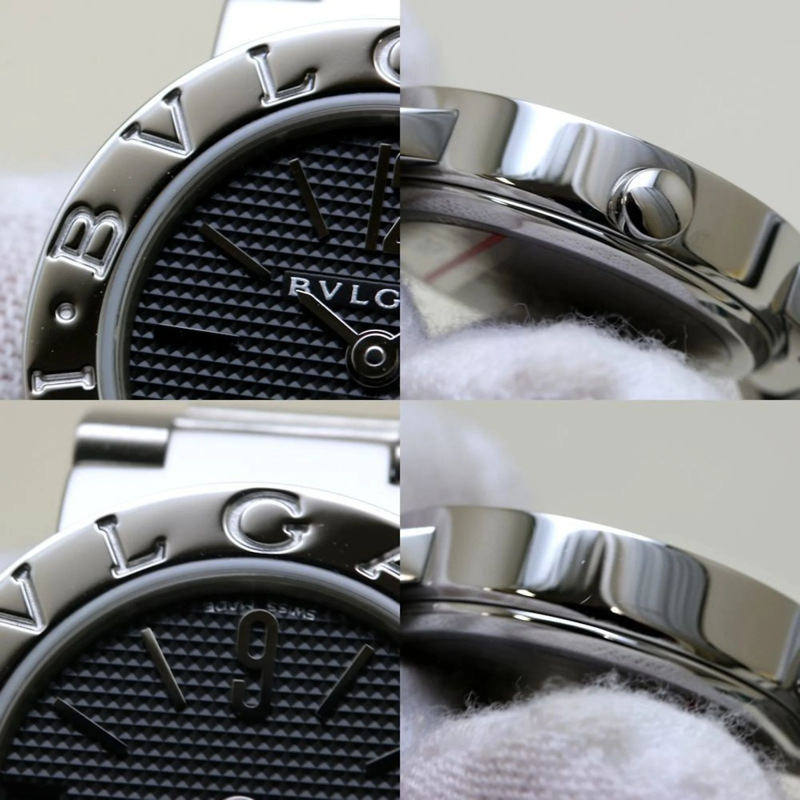 BVLGARI BVLGARI Watch BVLGARI BVLGARI Bb23ss Bb23bssd Black Stainless Steel BVLGARI Watch BB23SS Quartz Black Dial Stainless Steel  main image 3