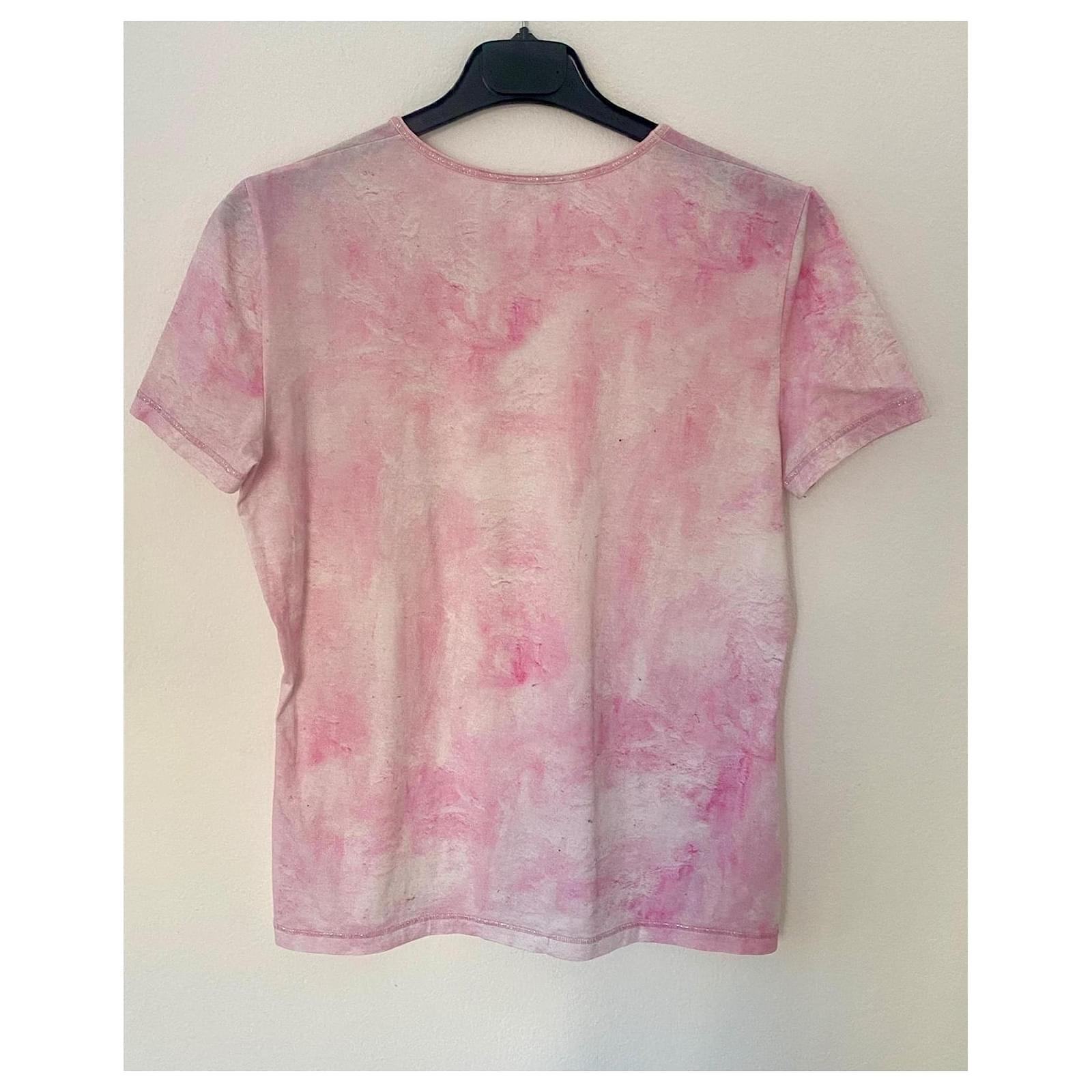 T-shirt Chanel Pink Cotton ref.1672358 - Joli Closet