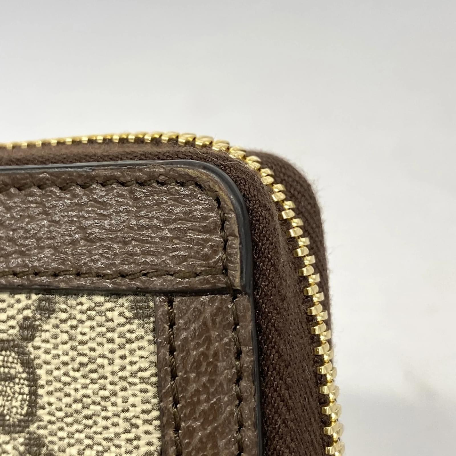 ☆韓国の人気☆【GUCCI】☆Gucci Ophidia GG long walle.t☆ Gucci Ophidia Long Wallet Brown Beige Plastic ref.1674676