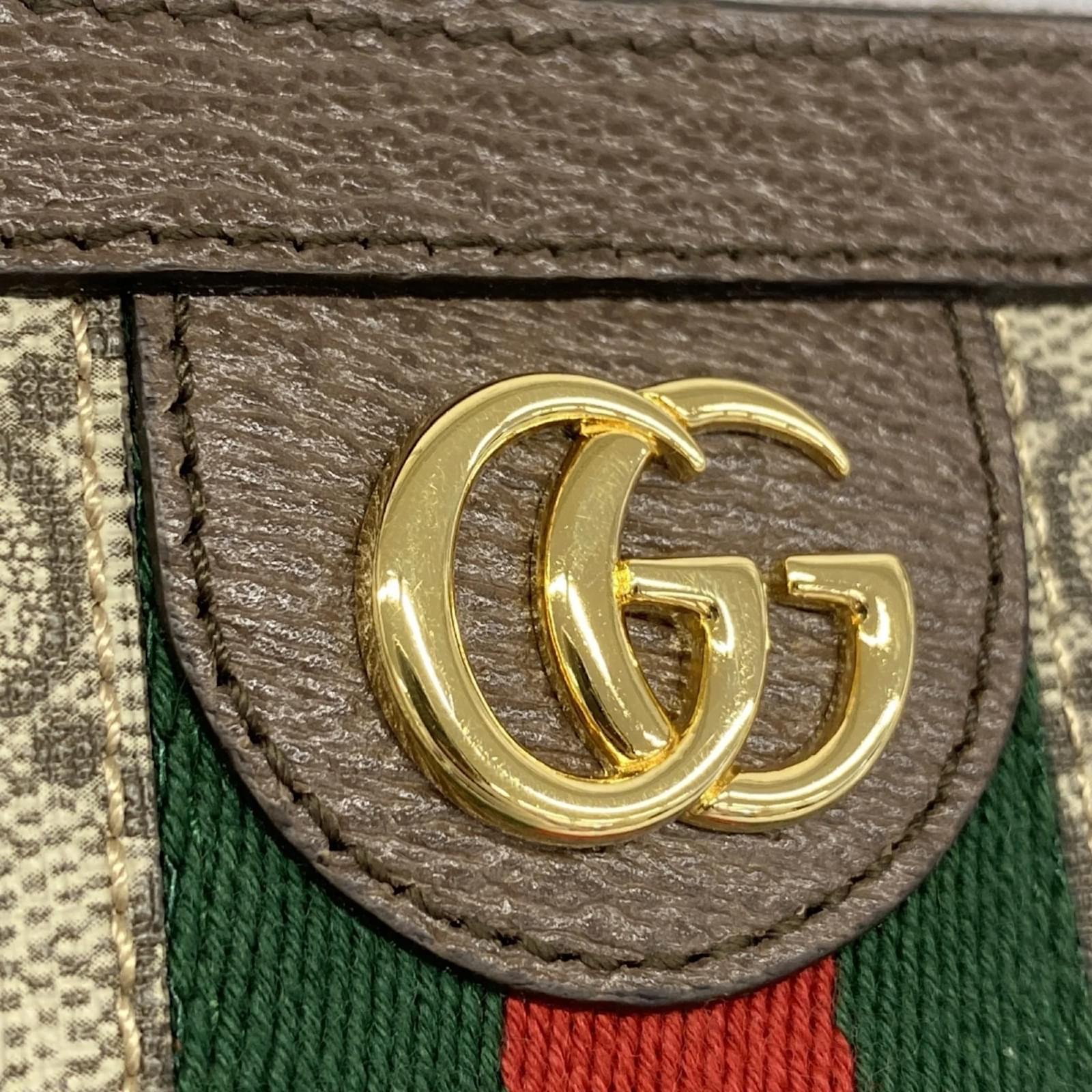 ☆韓国の人気☆【GUCCI】☆Gucci Ophidia GG long walle.t☆ Gucci Ophidia Long Wallet Brown Beige Plastic ref.1674676
