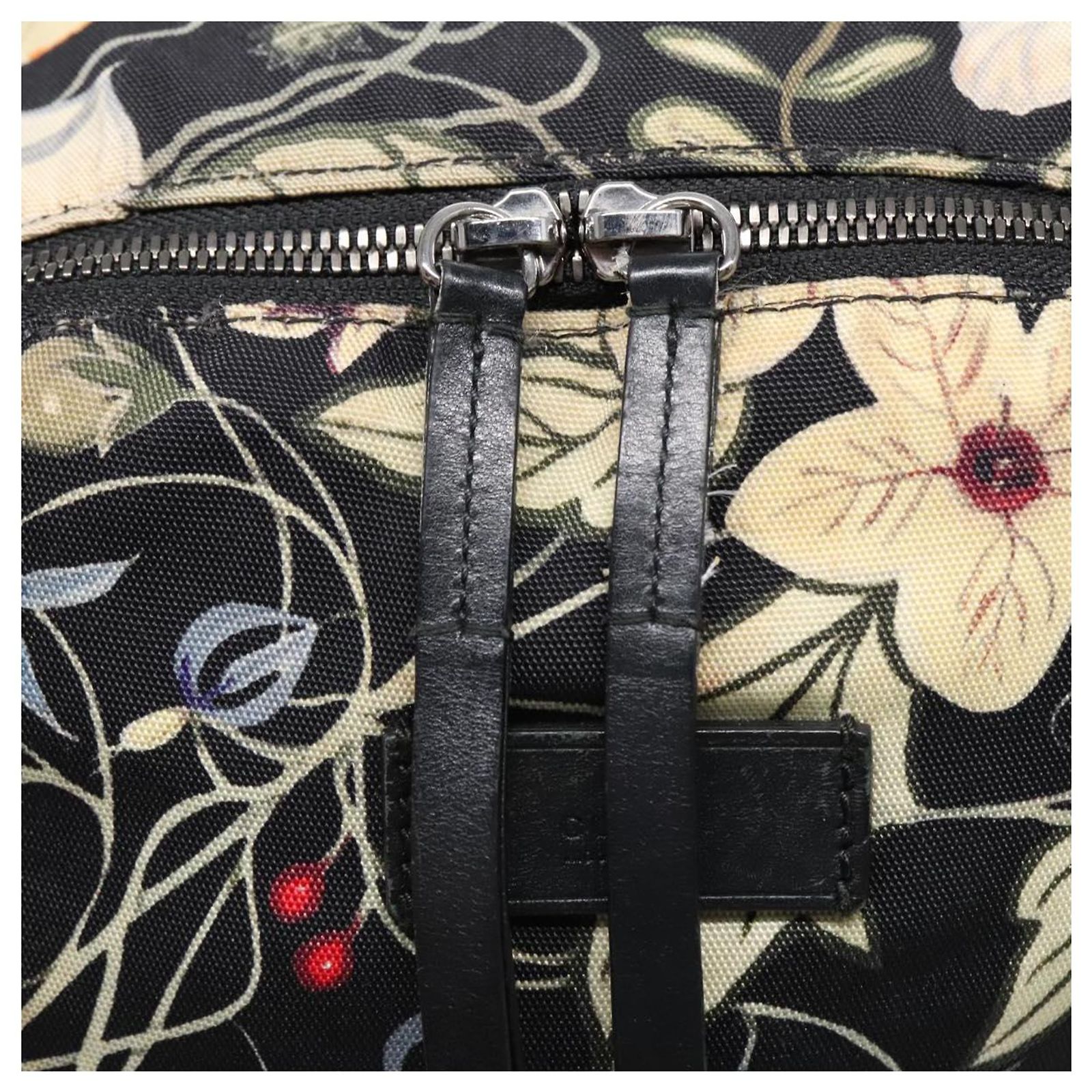 GUCCI Flora Backpack Canvas Black Silver 353476 Auth 90194  display picture 3