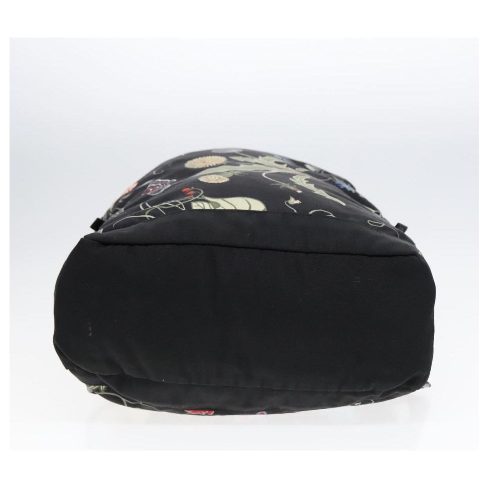 GUCCI Flora Backpack Canvas Black Silver 353476 Auth 90194  display picture 2