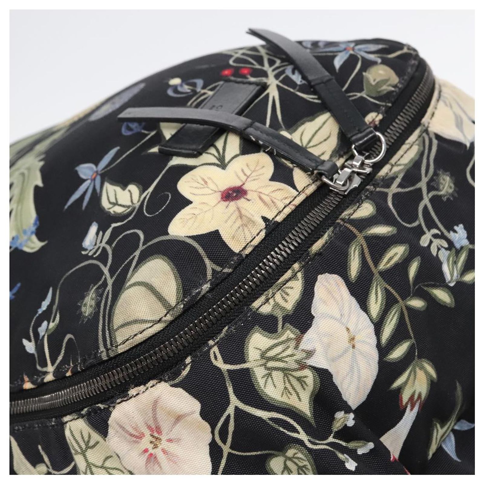 GUCCI flora Backpack Canvas Black Silver 353476 GUCCI Flora Backpack Canvas Black Silver 353476 Auth 90194  main image 3