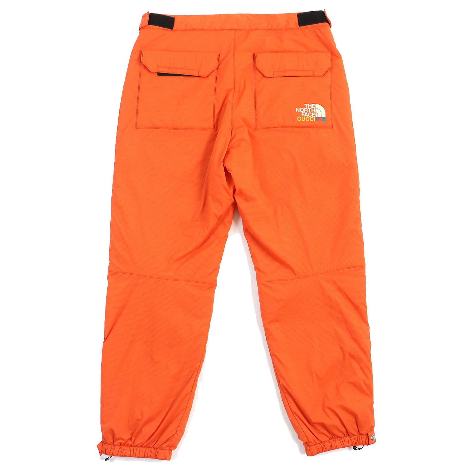 Gucci The North Face Pantalons cargo rembourrés logo orange L