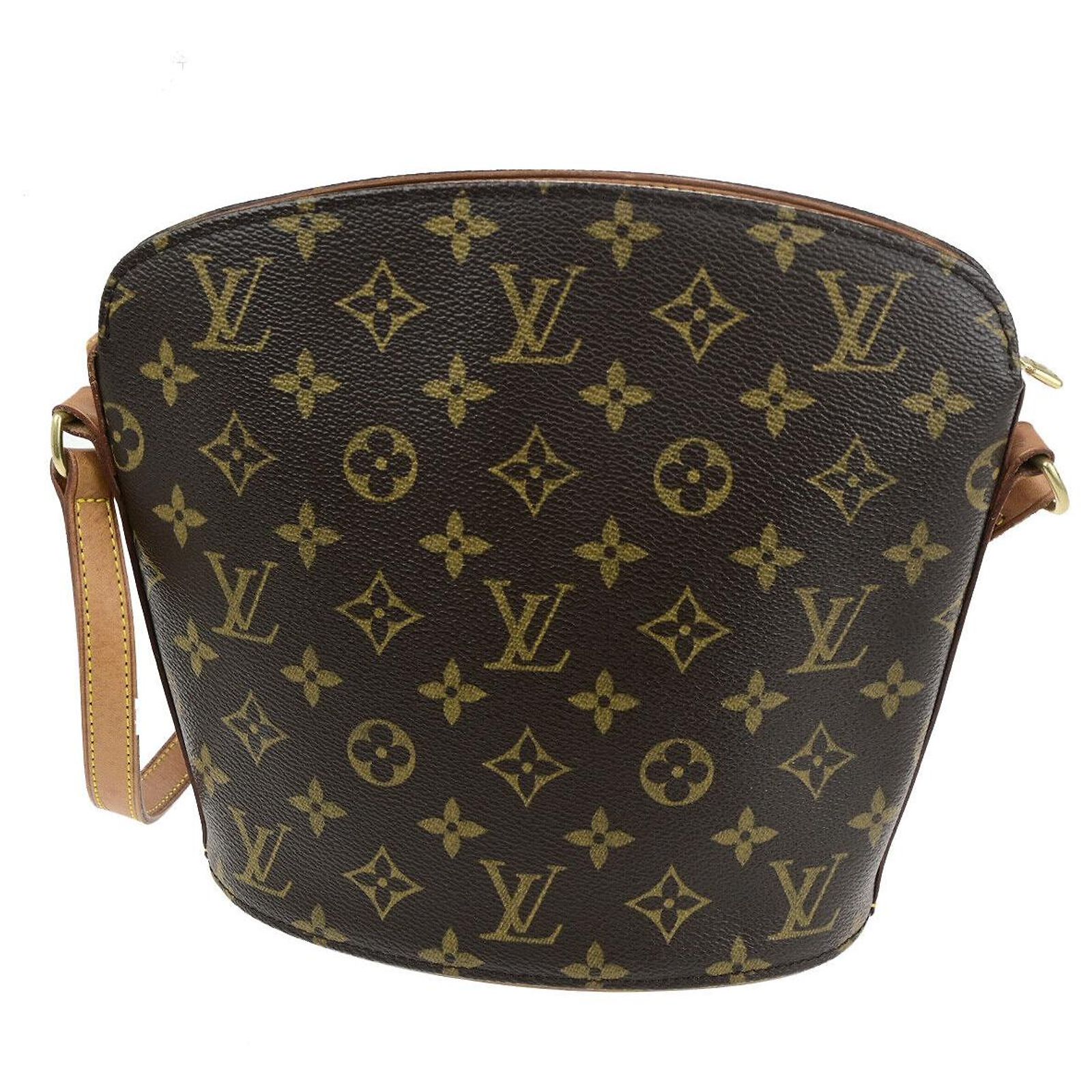 Vi0003 Louis Vuitton Drouot Black Cloth ref.1677955 - Joli Closet