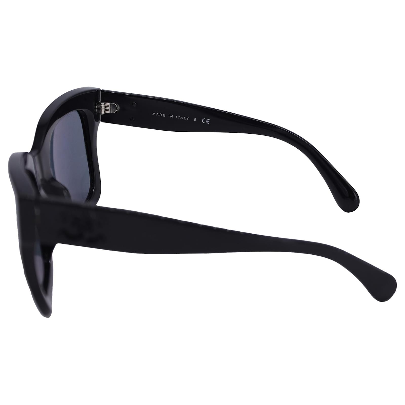 Timeless Chanel 5357-A CC Logo Square Frame Sunglasses in Black