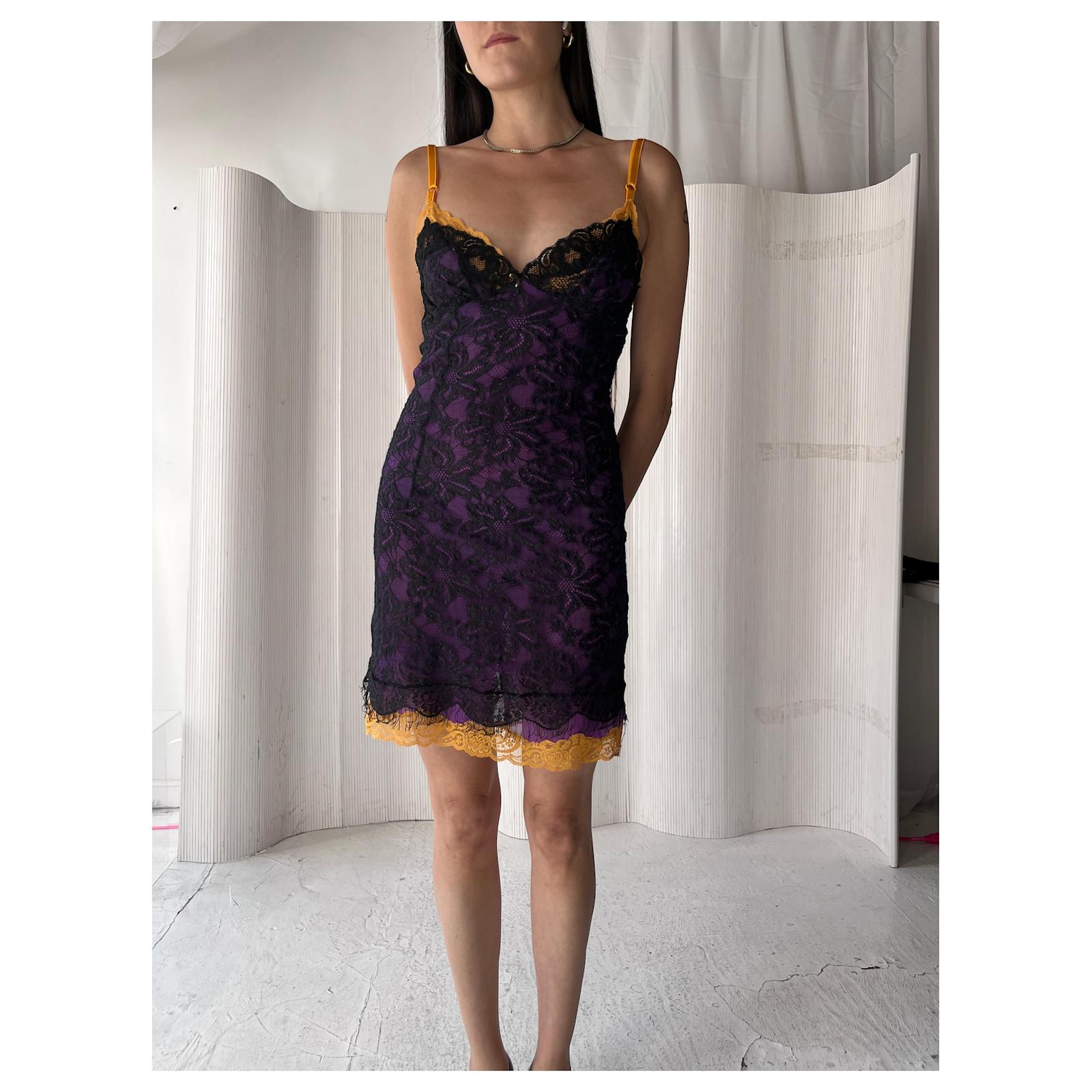 open lace back dress Dolce & Gabbana Purple Floral Lace Maxi Dress  AmeOro