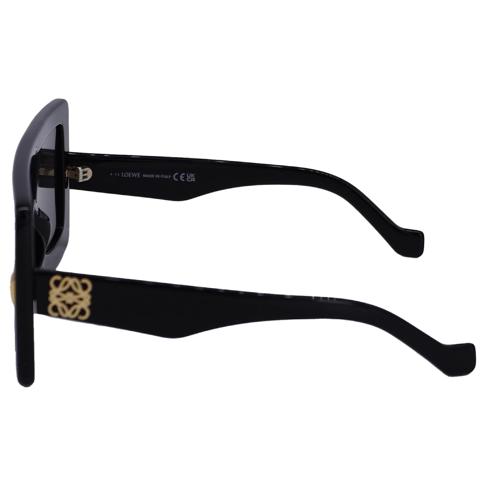 Loewe LW401041 01A D-Frame Sunglasses in Black Acetate