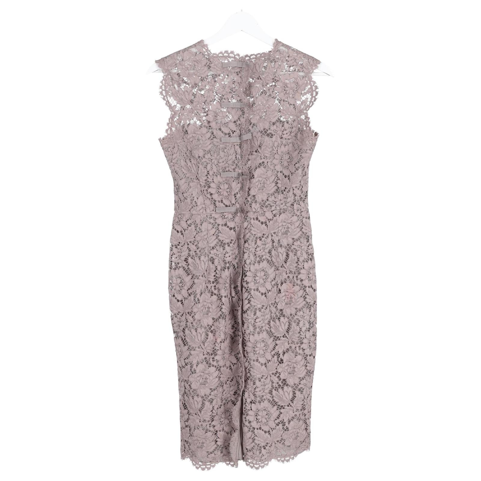 red valentino lace dress Valentino Garavani Corded Lace Midi Dress In Red - 70% Off