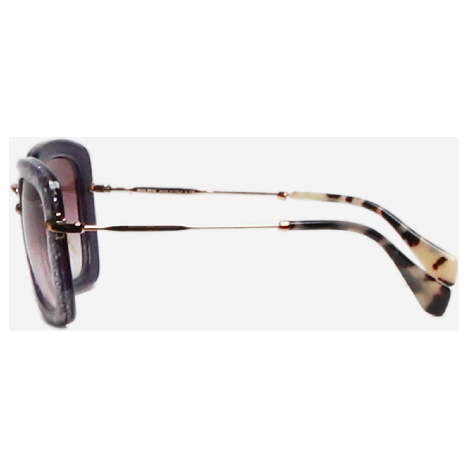 Stella miila☆　0226 Miu Miu Pink sparkly sunglasses Metal ref.1682336 - Joli Closet