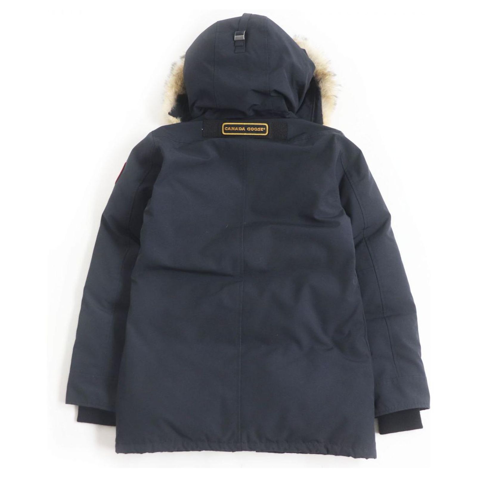Canada Goose JASPER Fur Hooded Down Jacket XS Navy blue ref 