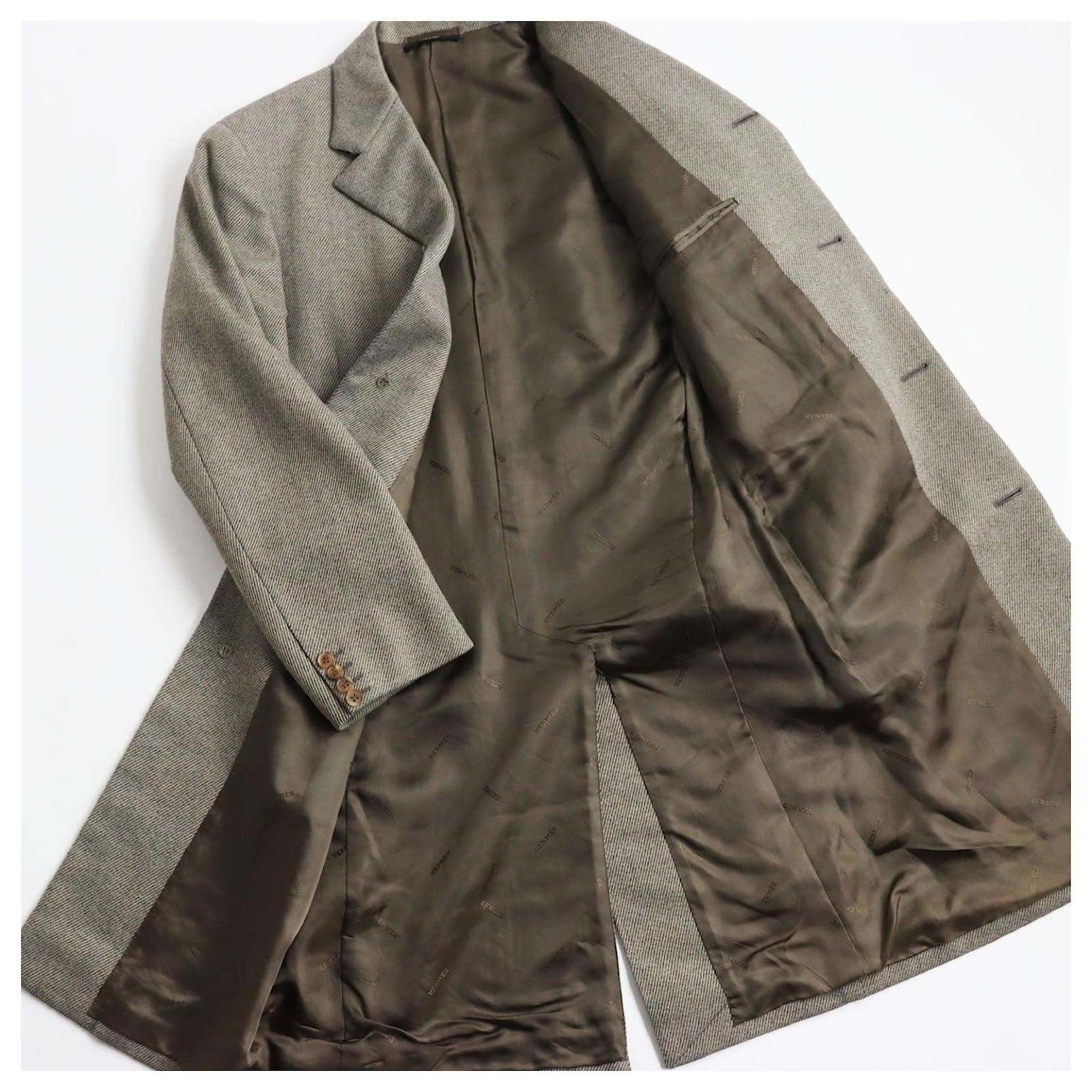 ジャケット・アウター HERMES CHESTER COAT SURR | / New.1999s Hermes homme horse riding-style pure